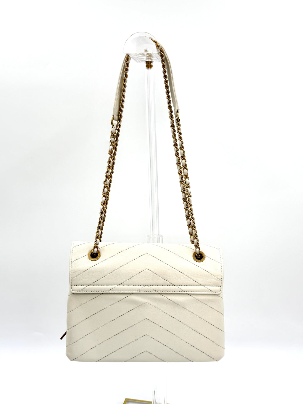 Pre-owned Chanel Coco Chevron Envelope Flap Crossbody Bag - Authenticated