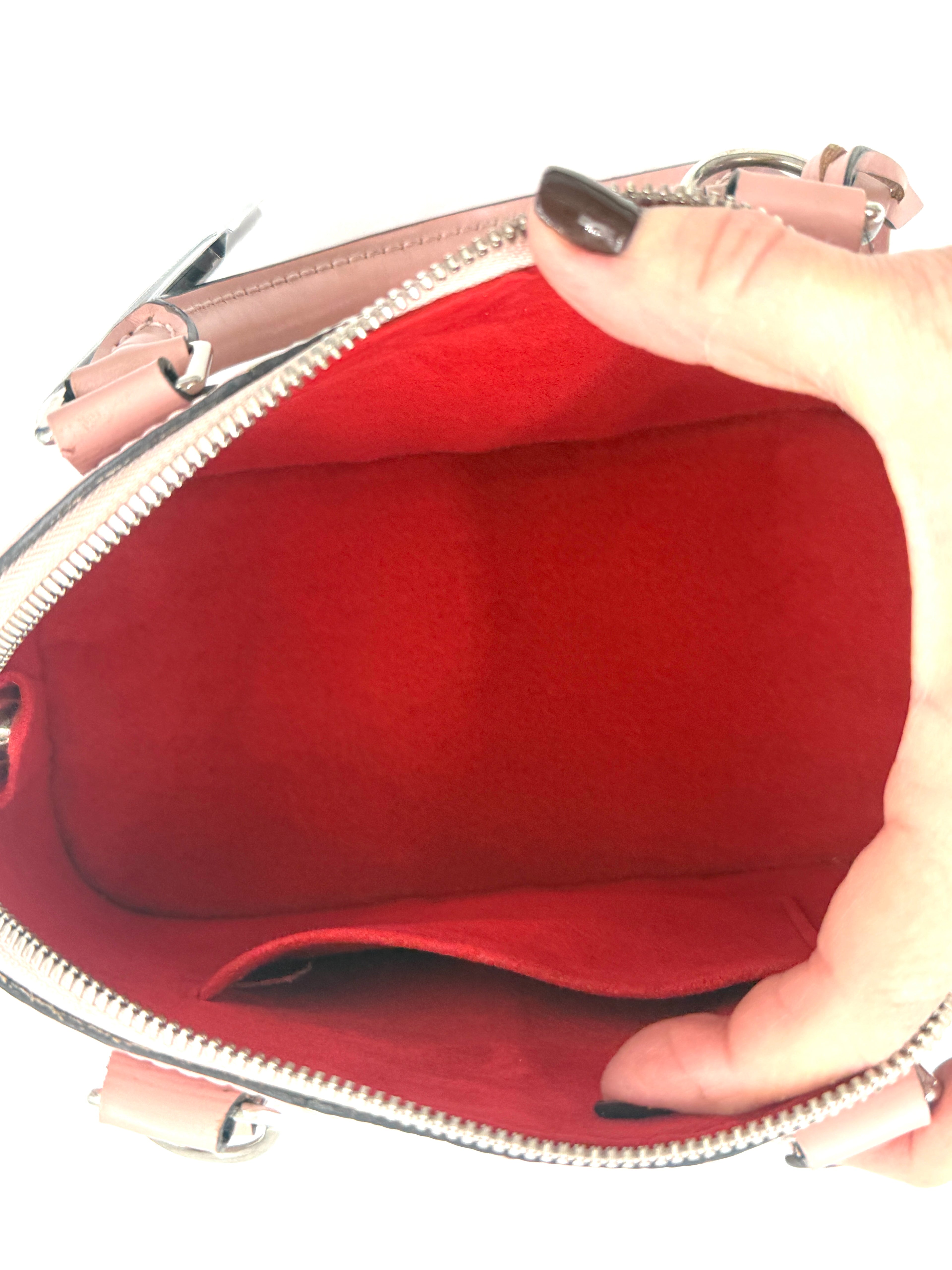 Pre-Owned Louis Vuitton Alma BB Epi Stripe Pink and Red - Authenticated