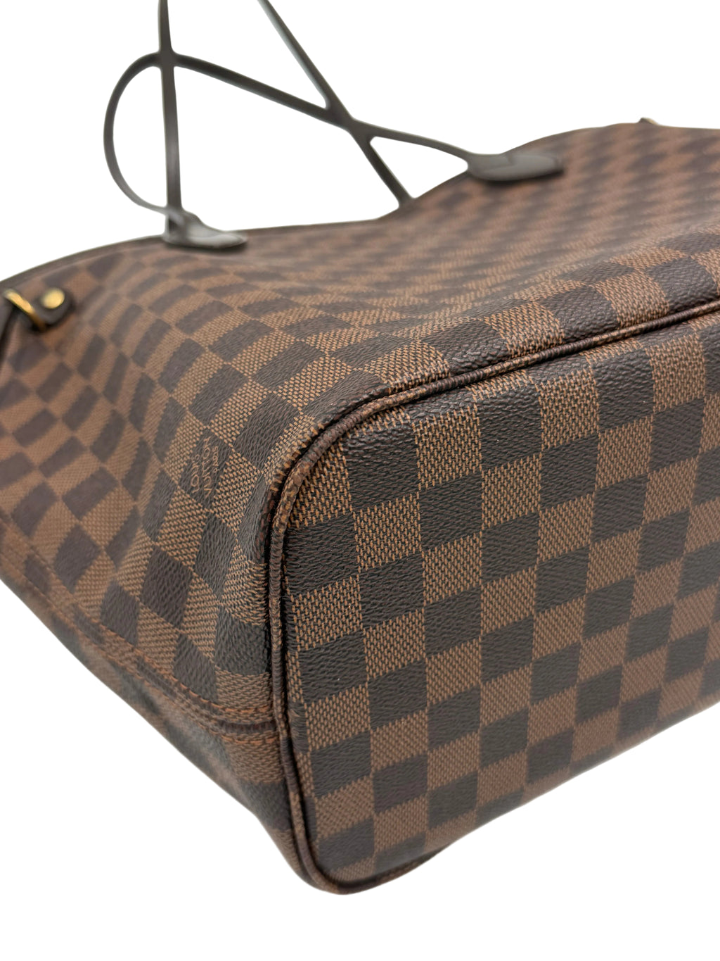 Pre-owned Louis Vuitton Damier Ebene Neverfull MM with Pouch - Authenticated