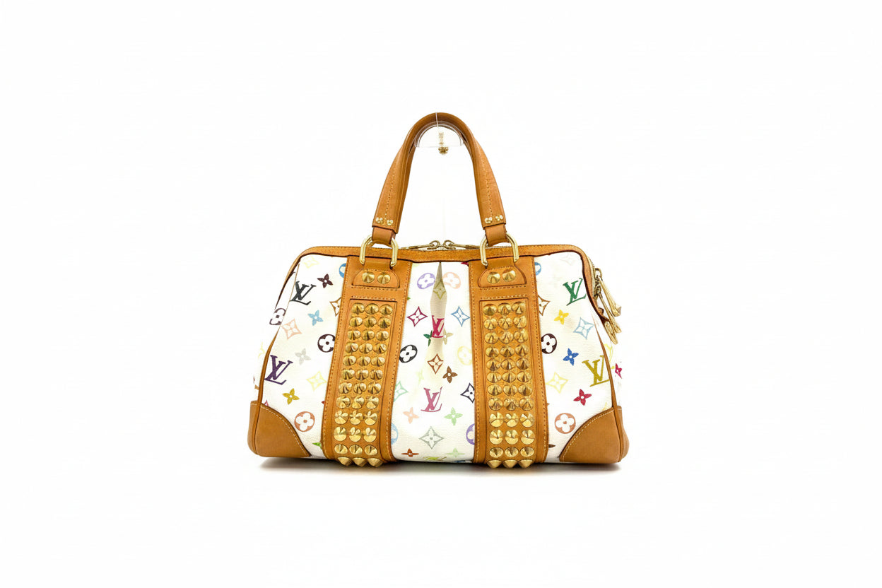 Pre-Owned Louis Vuitton Monogram Murakami Courtney MM Satchel - Authenticated