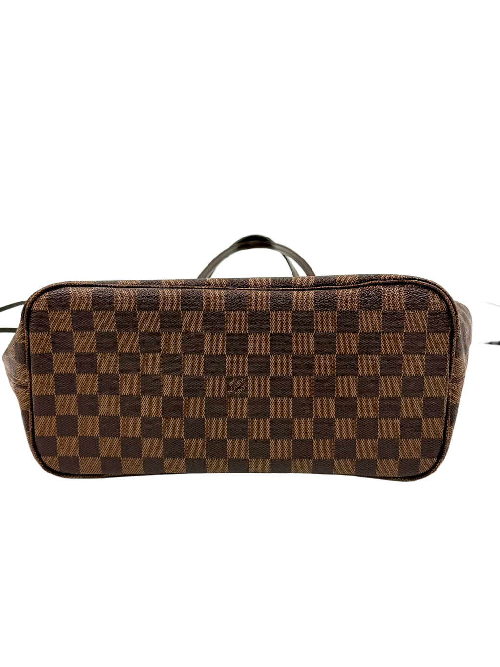 Pre-owned Louis Vuitton Damier Ebene Neverfull MM with Pouch - Authenticated