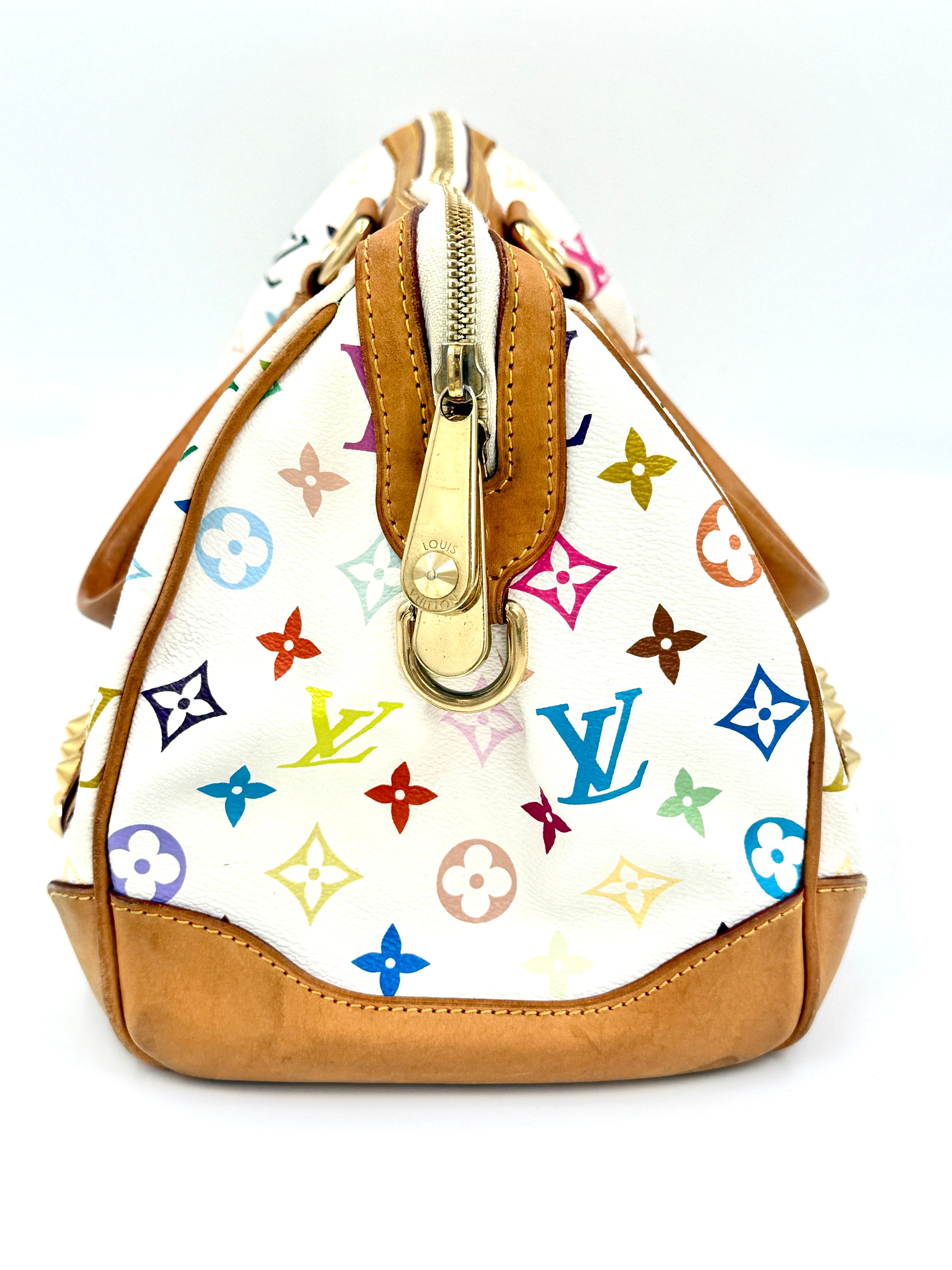 Pre-Owned Louis Vuitton Monogram Murakami Courtney MM Satchel - Authenticated