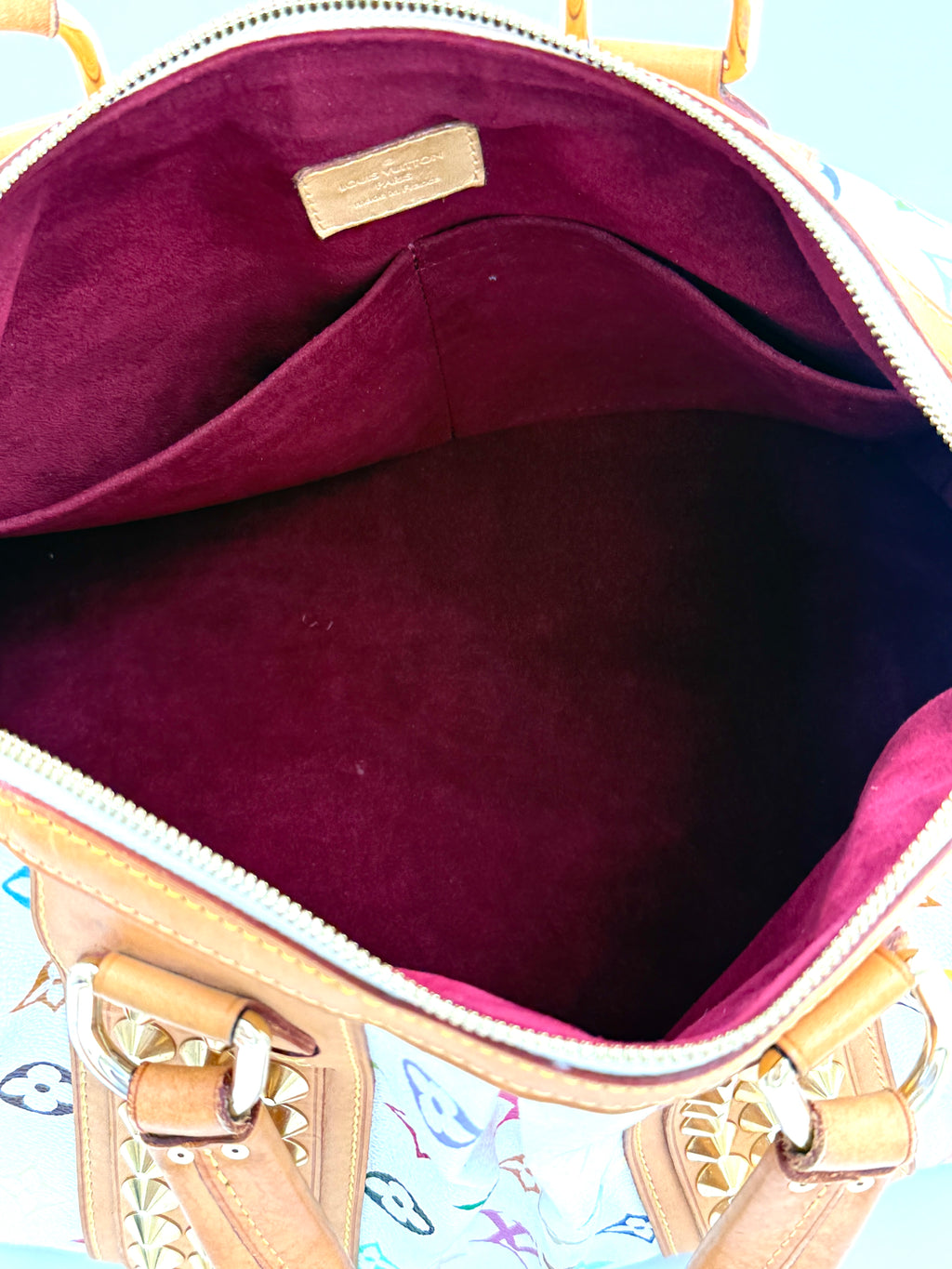 Pre-Owned Louis Vuitton Monogram Murakami Courtney MM Satchel - Authenticated