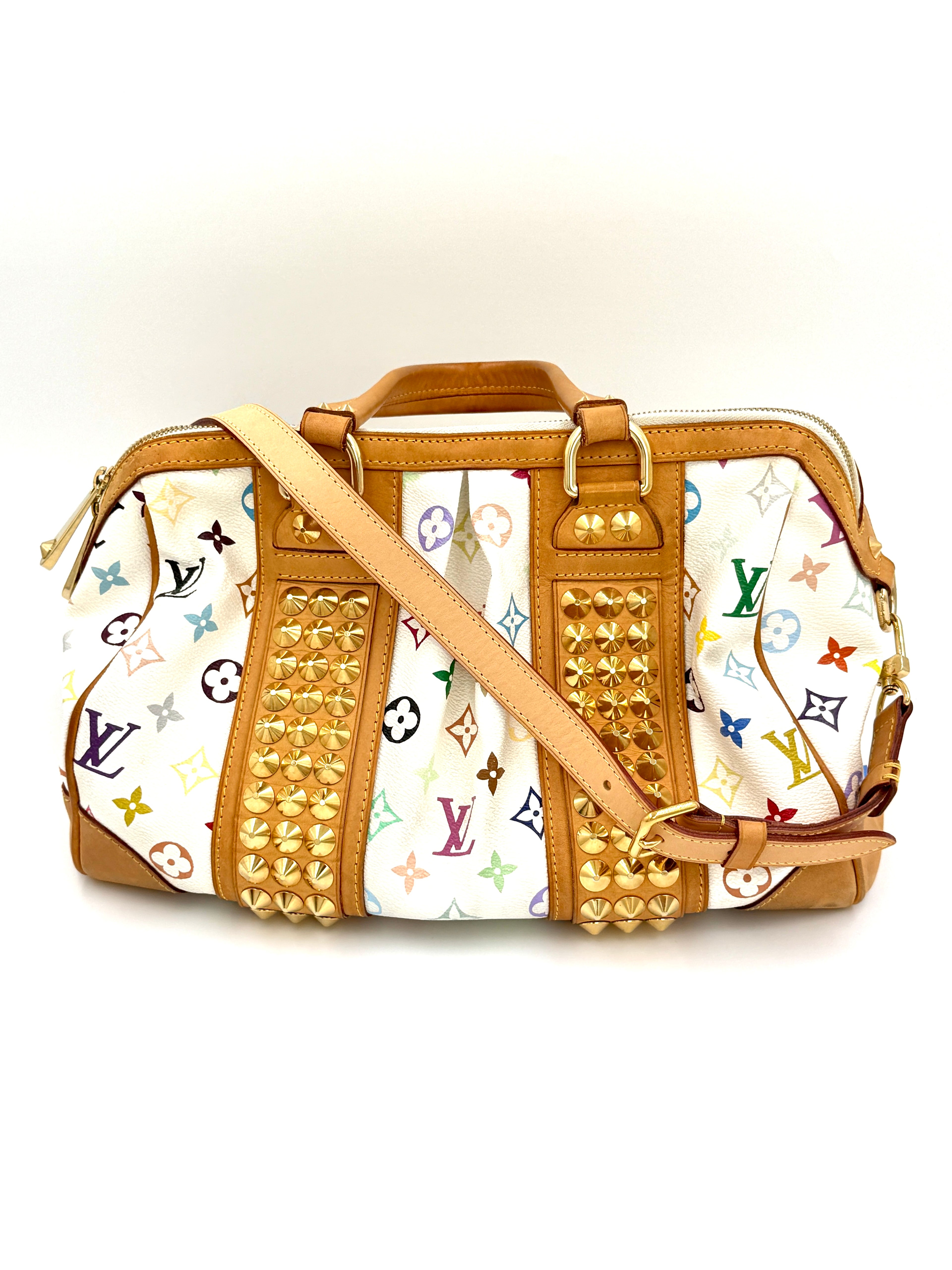 Pre-Owned Louis Vuitton Monogram Murakami Courtney MM Satchel - Authenticated
