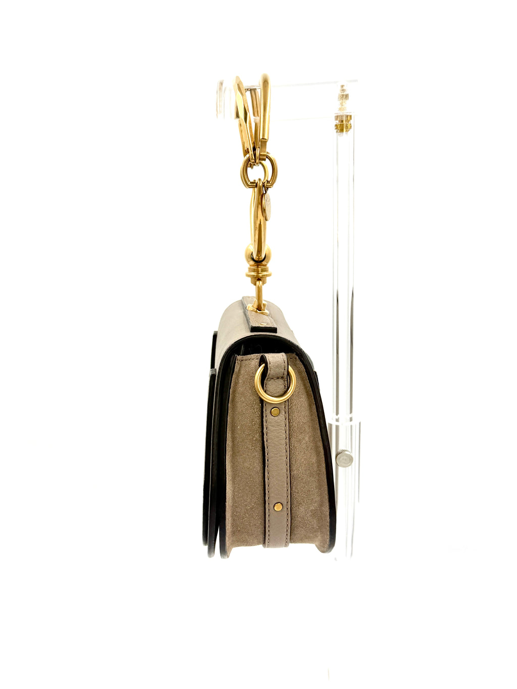 Pre-Owned Chloé Nile Greige Calfskin Bracelet Bag Pre-Owned Authenticated