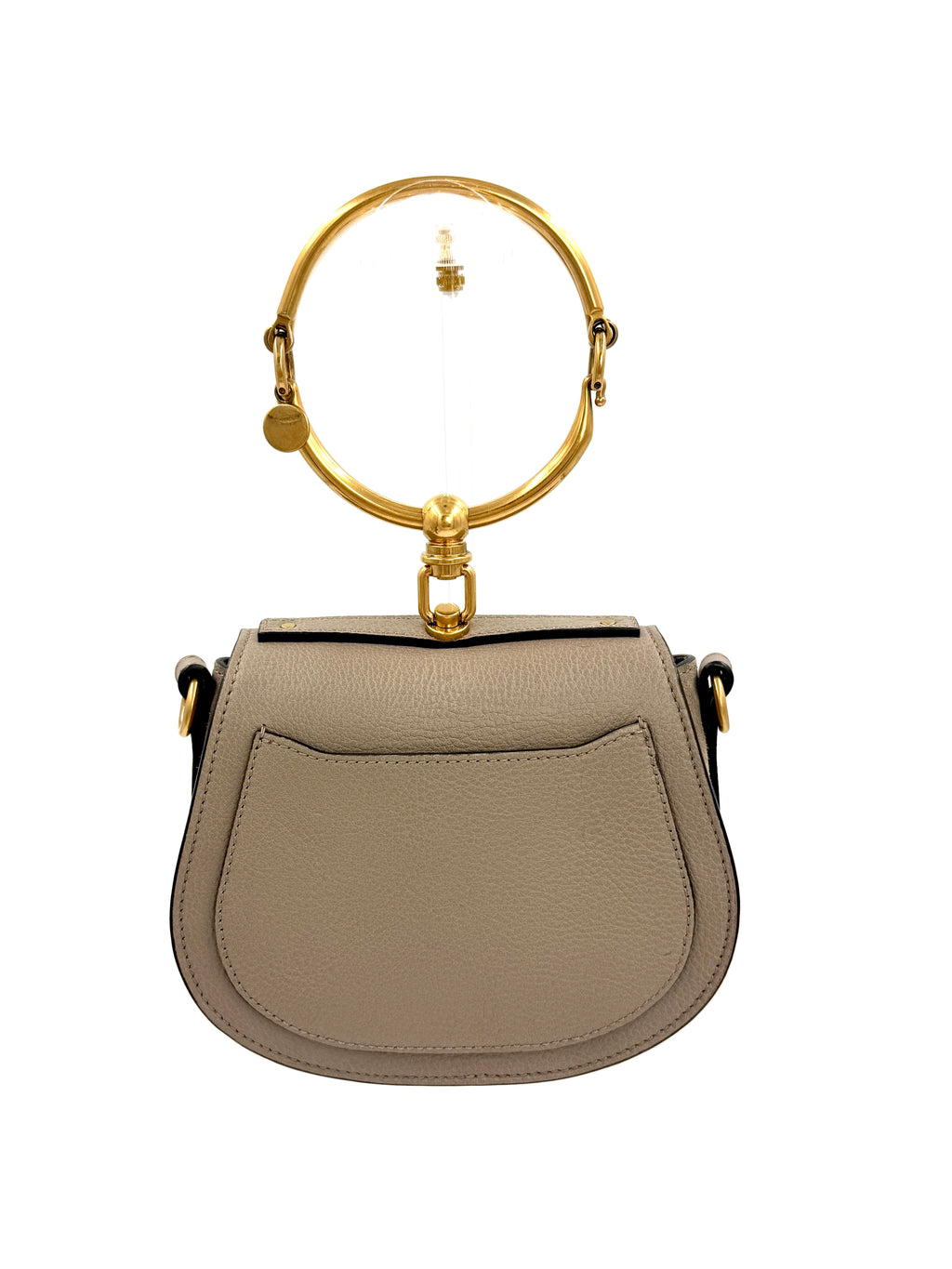 Pre-Owned Chloé Nile Greige Calfskin Bracelet Bag Pre-Owned Authenticated