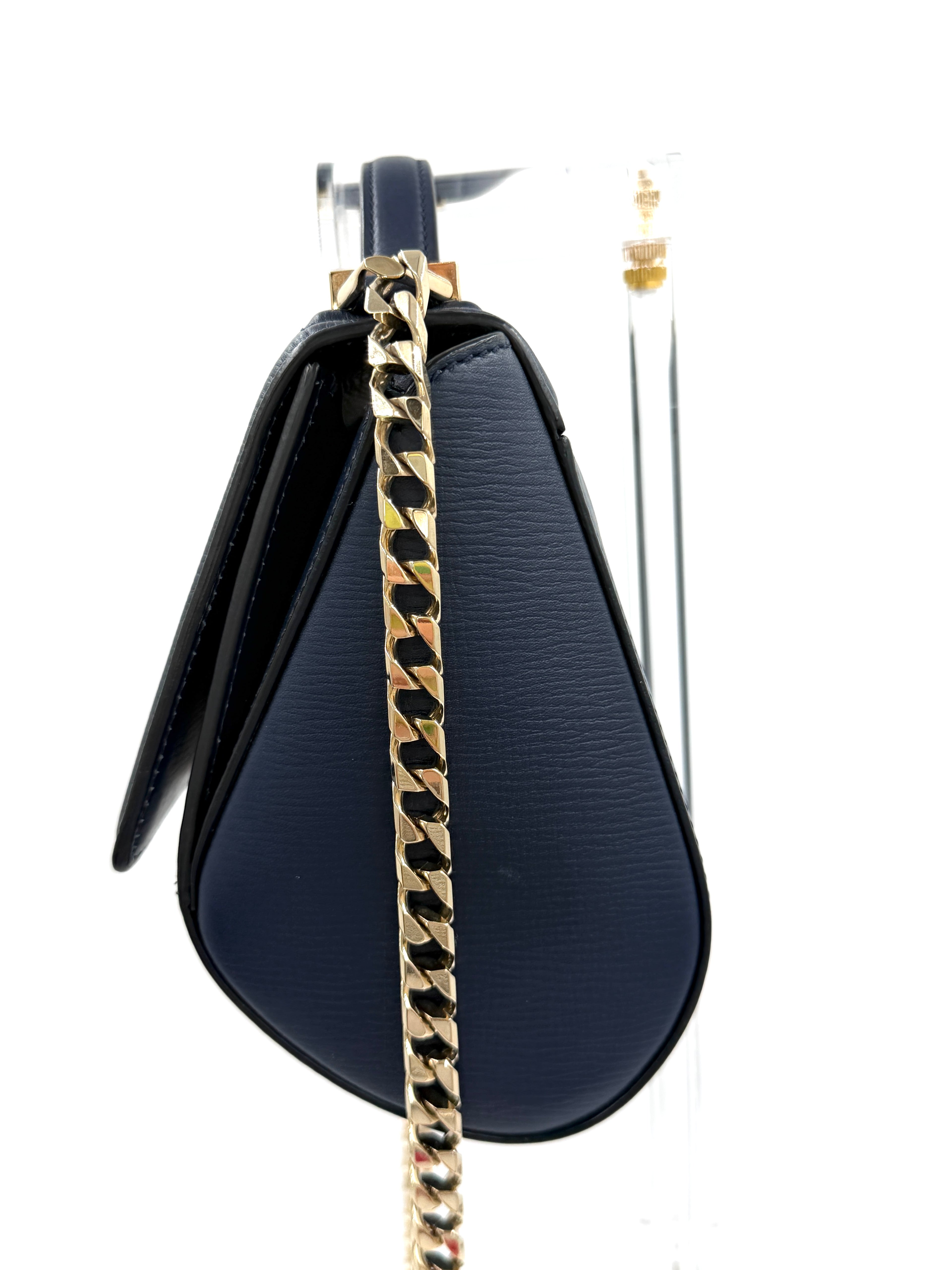 Pre-owned Givenchy Chain Pandora Box Bag Leather Mini - Authenticated