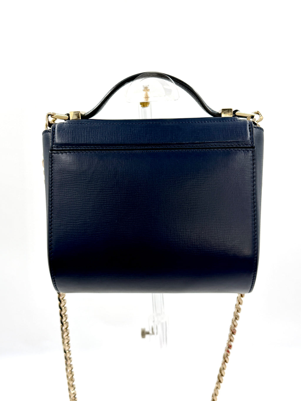 Pre-owned Givenchy Chain Pandora Box Bag Leather Mini - Authenticated
