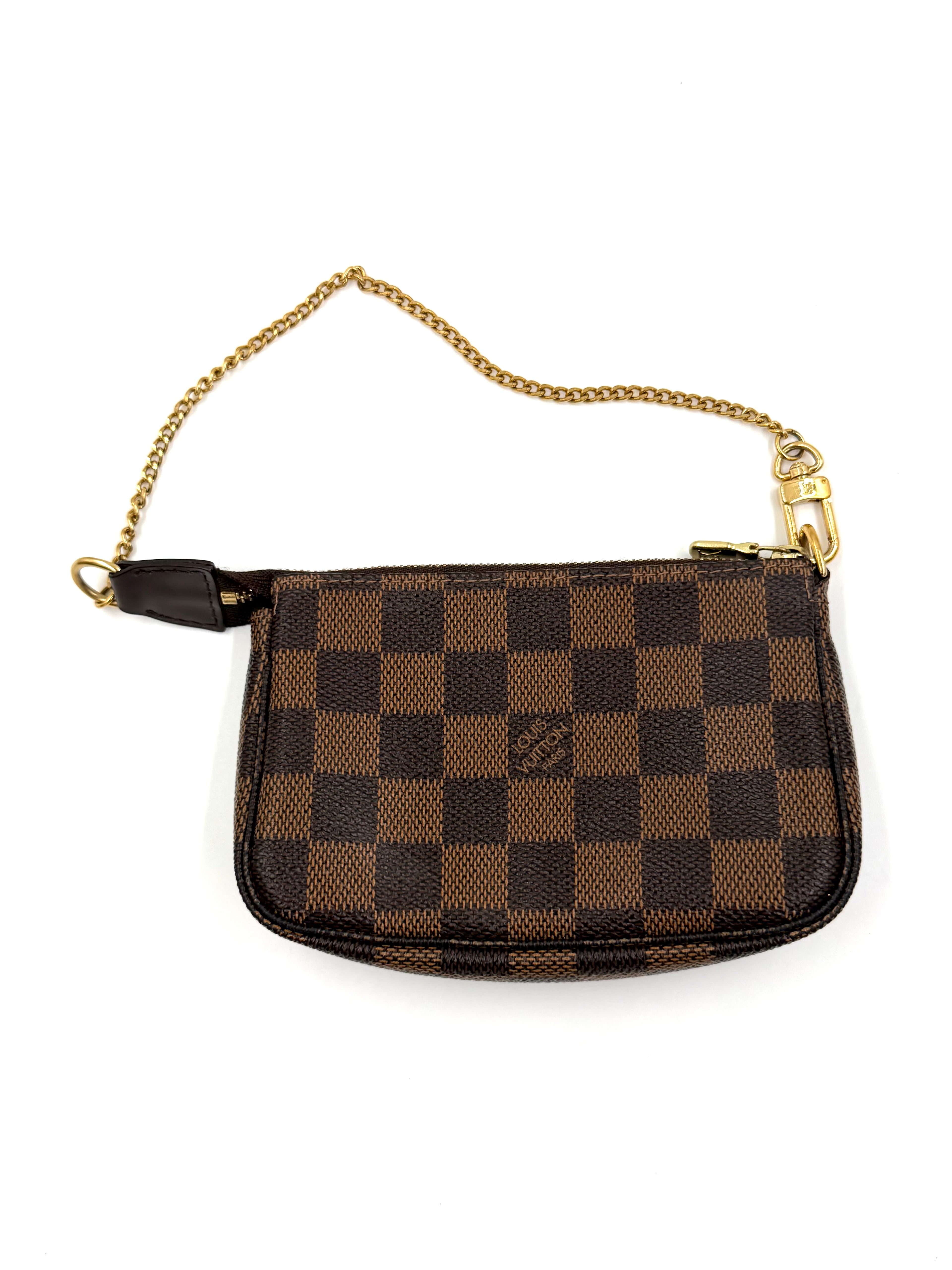 Pre-owned Louis Vuitton Damier Ebene Trunks & Bags Mini Pochette Accessoires - Authenticated