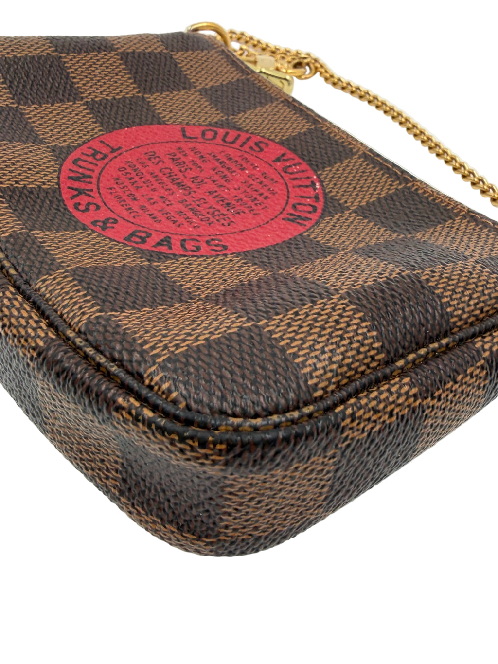 Pre-owned Louis Vuitton Damier Ebene Trunks & Bags Mini Pochette Accessoires - Authenticated