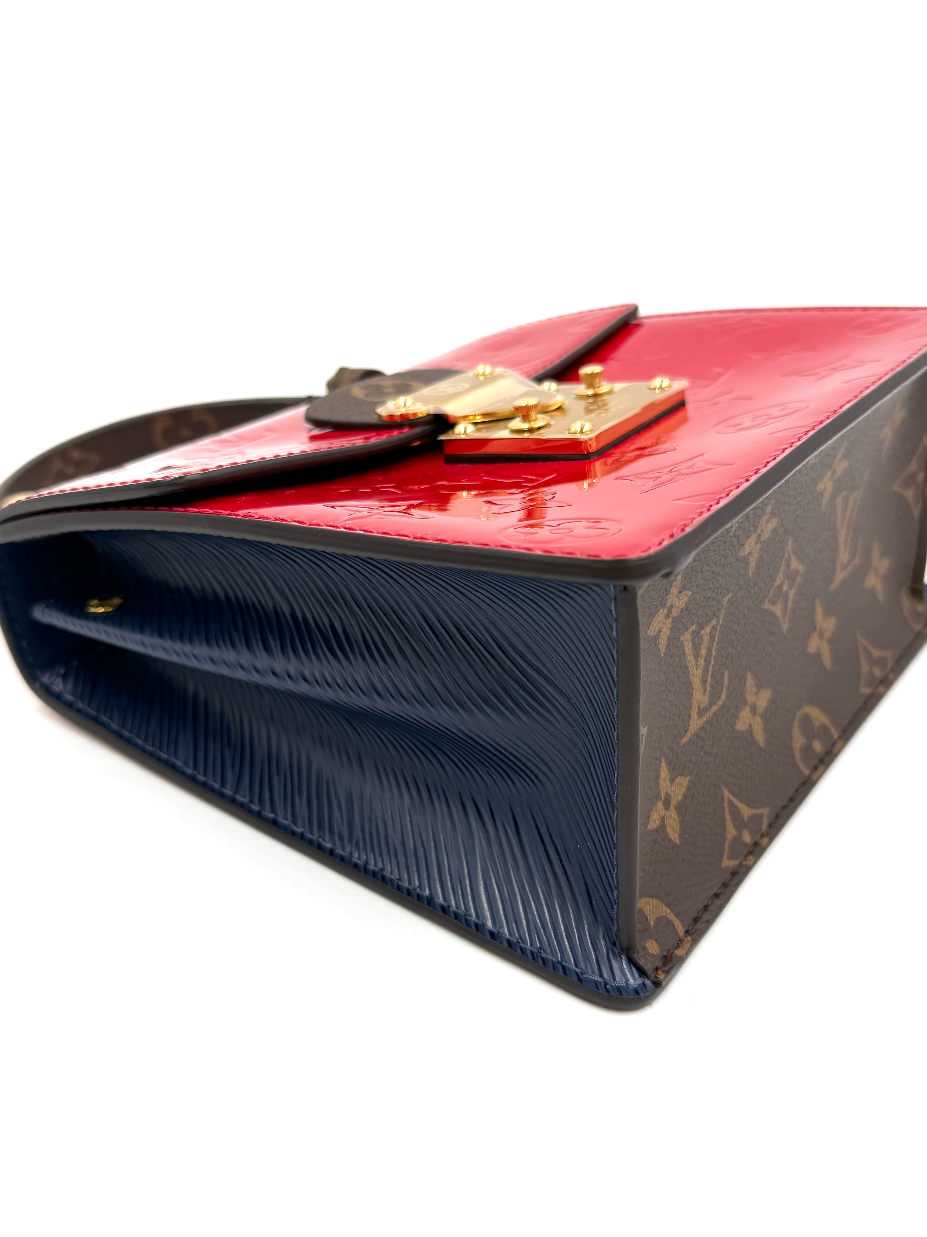 Pre-owned Louis Vuitton Monogram Red allVernis Spring Street - Authenticated
