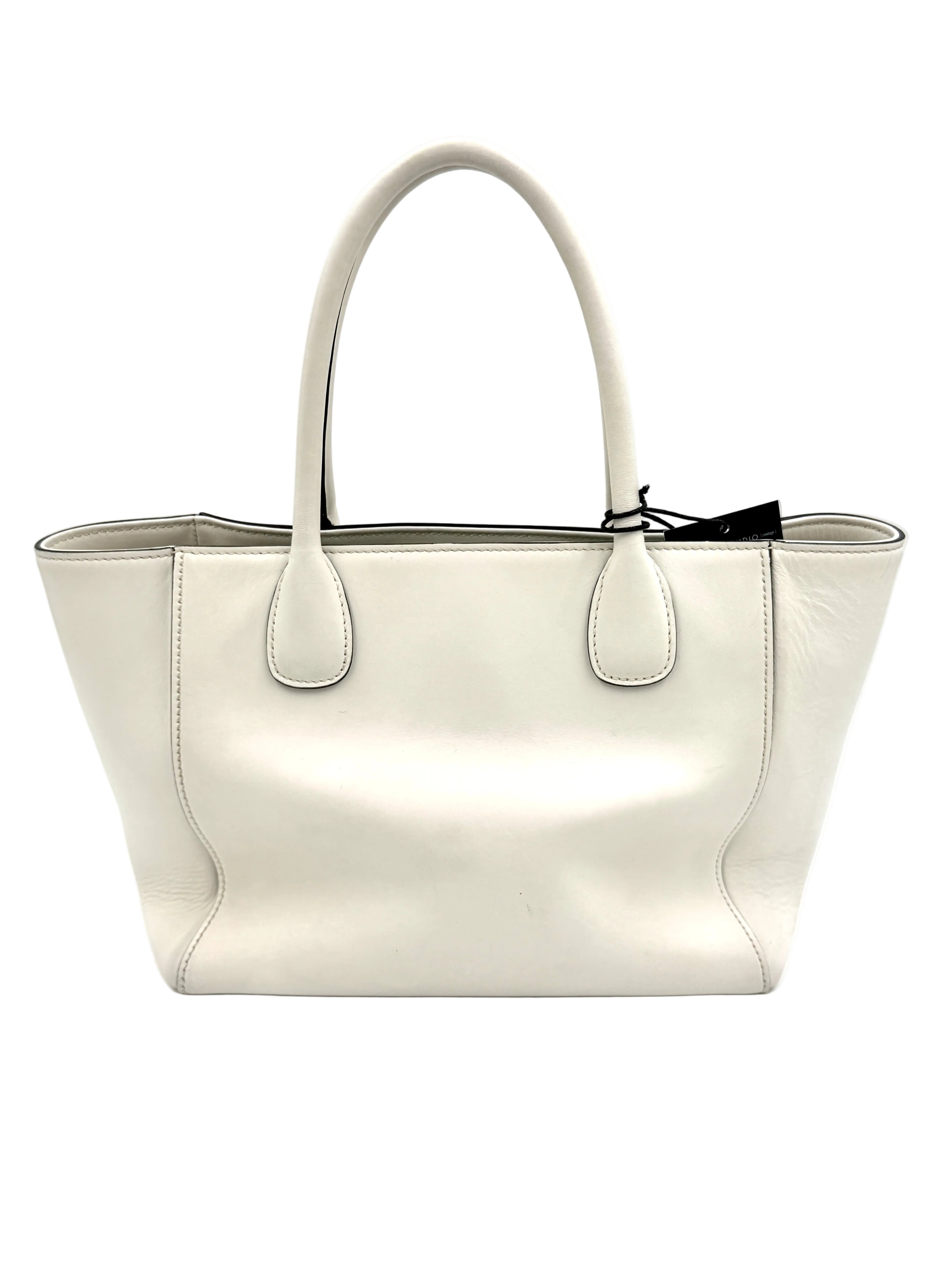 Pre-Owned Miu Miu Trapeze Leather Tote - Authenticated