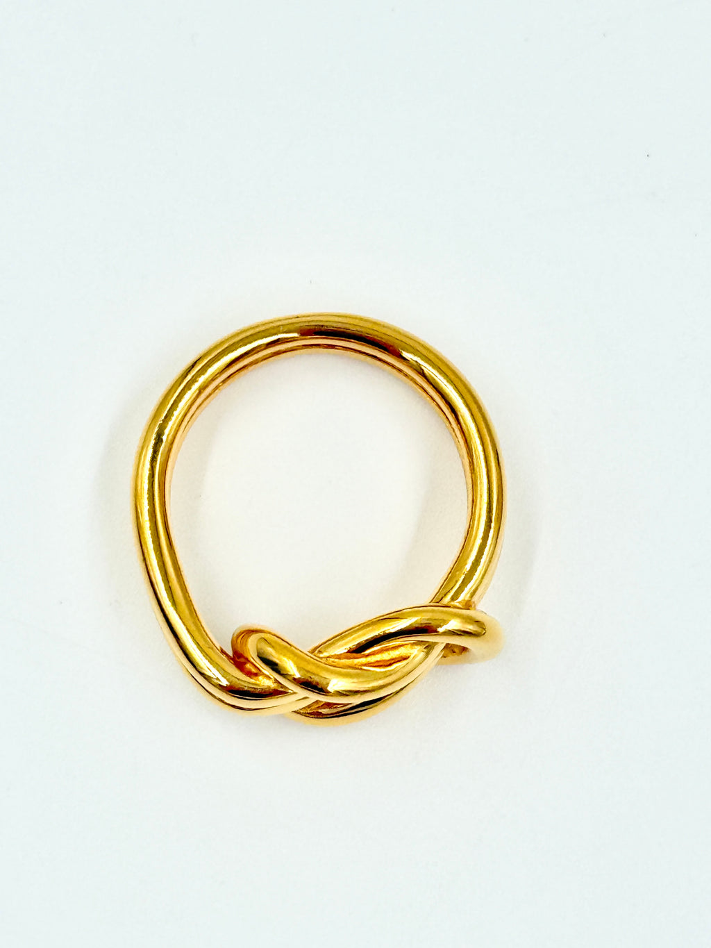 Pre-Owned Hermès Atame Scarf Ring Gold Plated