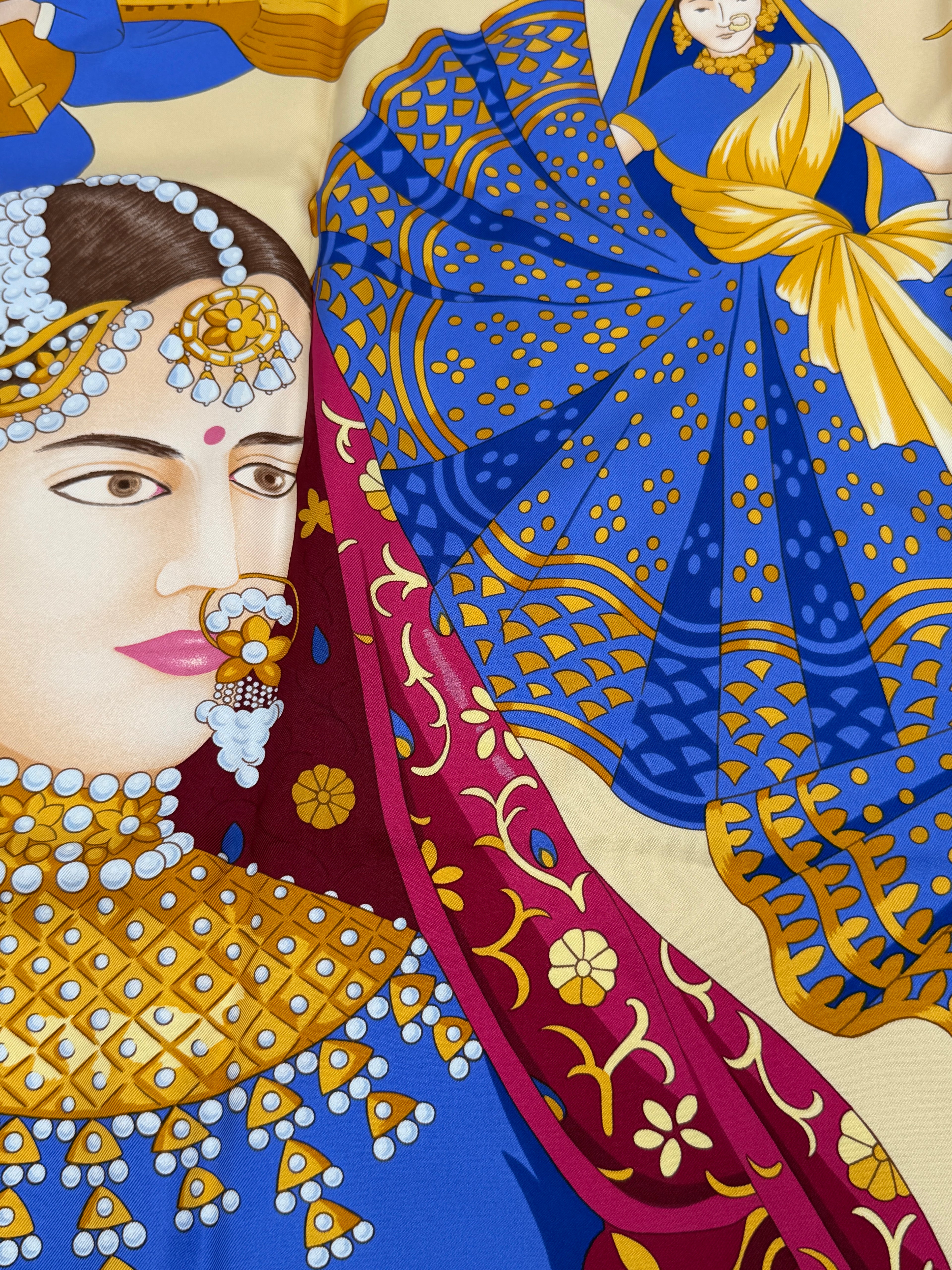 Pre-owned Hermès Splendeur des Maharajas 90cm Silk Scarf - Authenticated