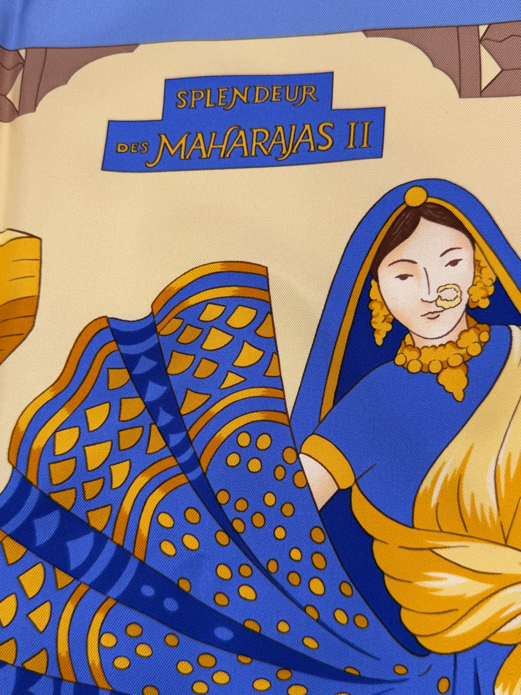 Pre-owned Hermès Splendeur des Maharajas 90cm Silk Scarf
