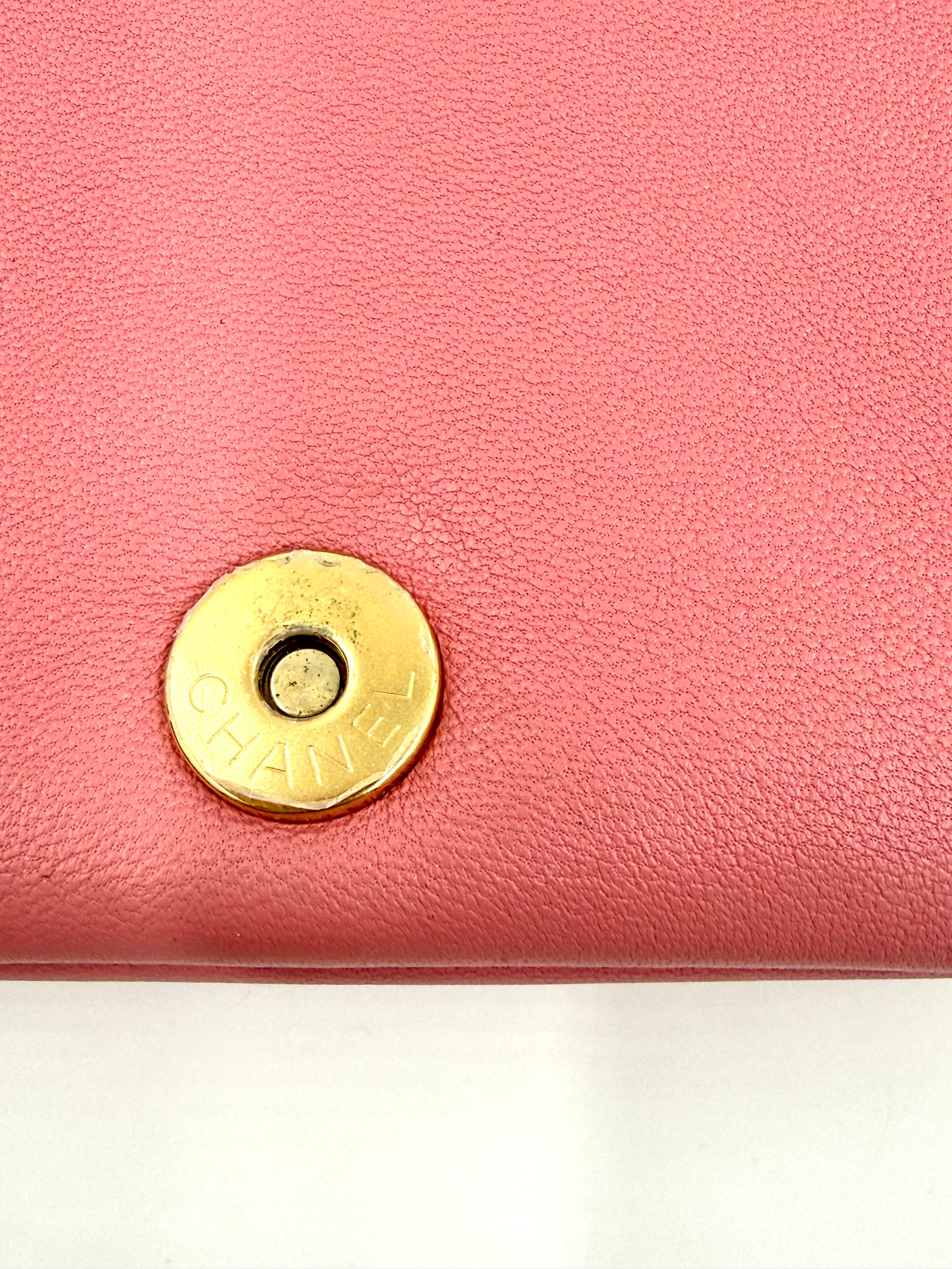 Pre-Owned Chanel Beauty Begins Flap Bag Pink Gold Hardware - Authenticated