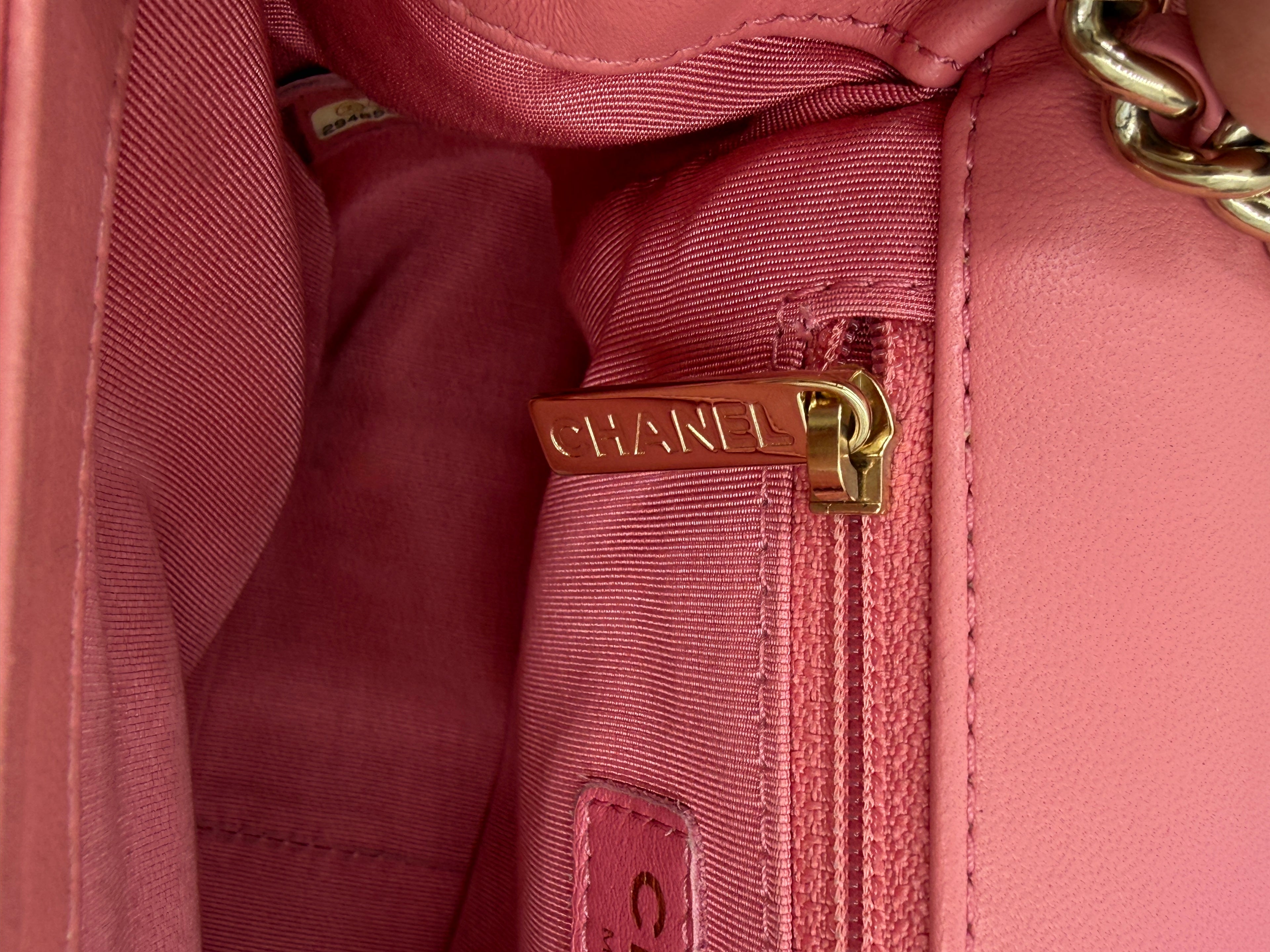 Pre-Owned Chanel Beauty Begins Flap Bag Pink Gold Hardware - Authenticated