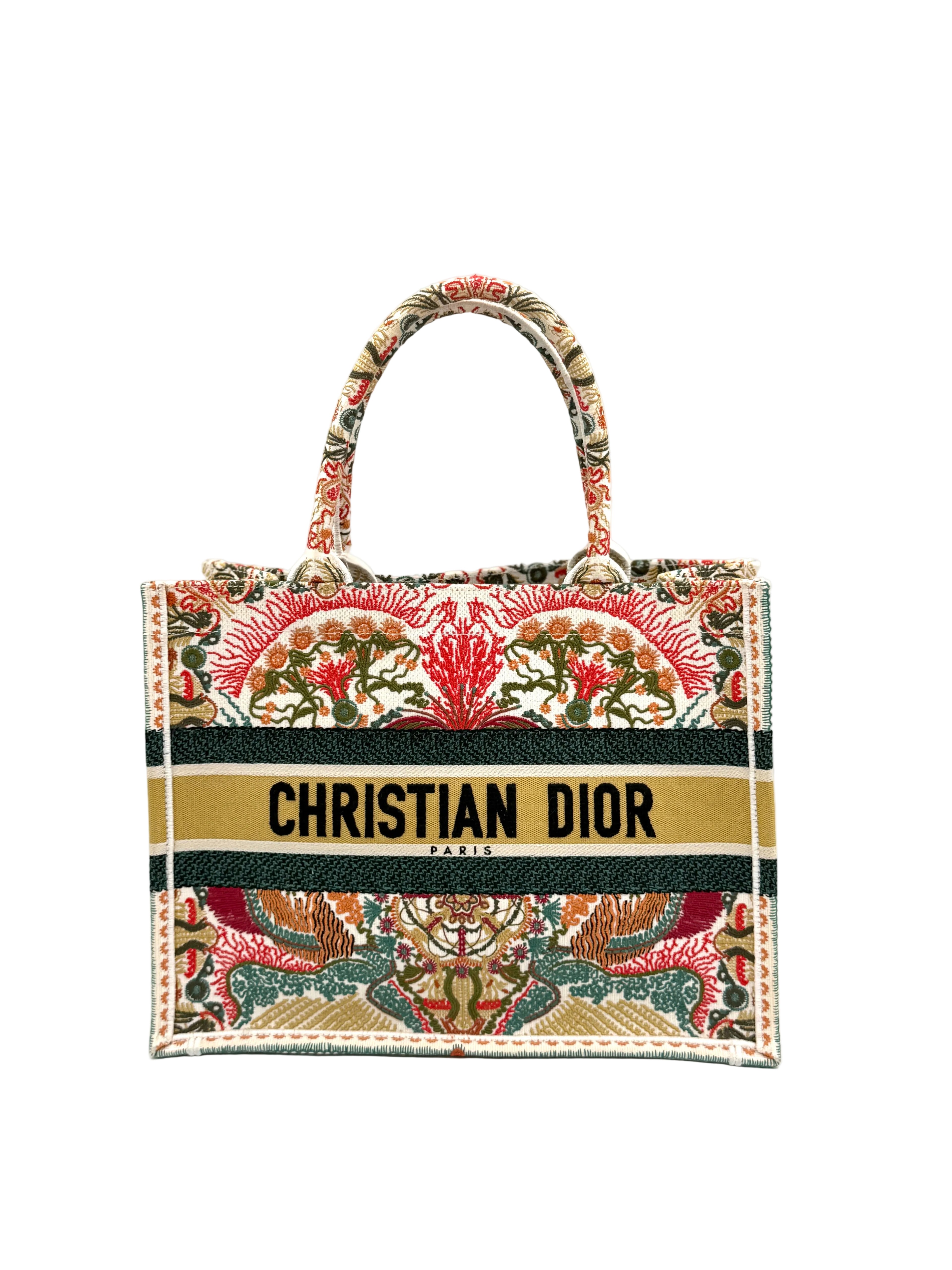 Pre-owned Dior Medium Embroidered Book Tote Heart Lights Limited Edition - Authenticated