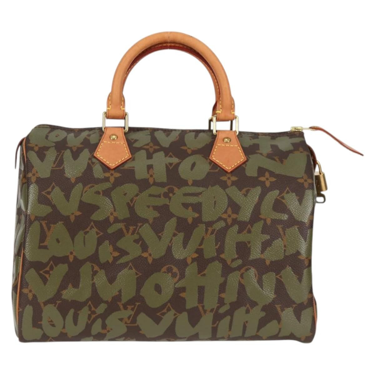 Pre-Owned Vintage Speedy 30 Green Graffiti Stephen Sprouse - Authenticated