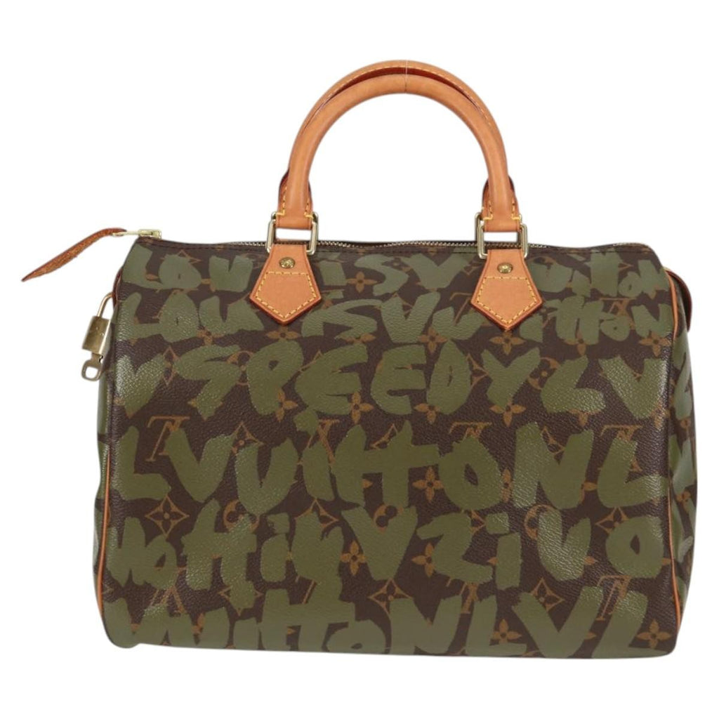 Pre-Owned Vintage Speedy 30 Green Graffiti Stephen Sprouse - Authenticated