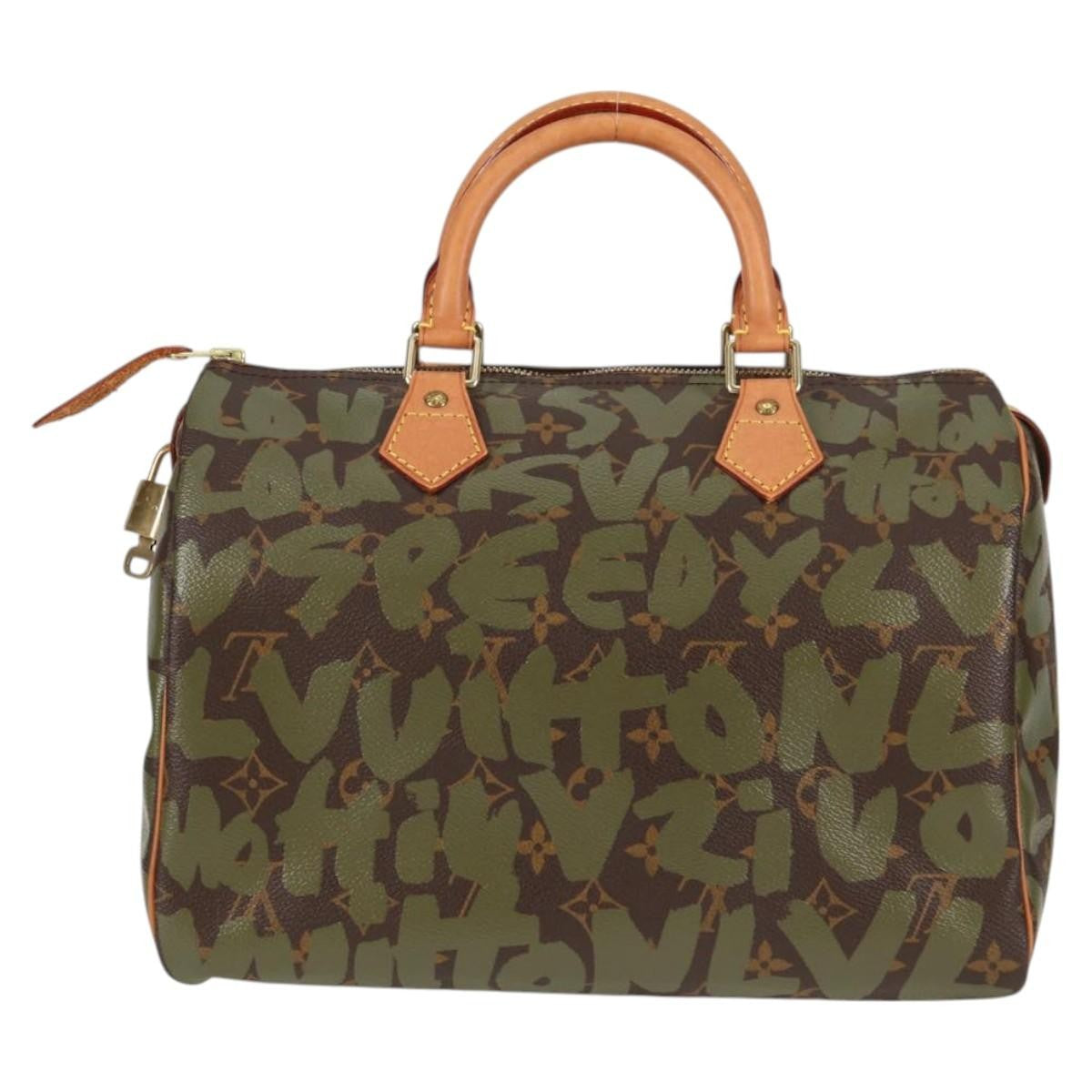 Pre-Owned Vintage Speedy 30 Green Graffiti Stephen Sprouse - Authenticated