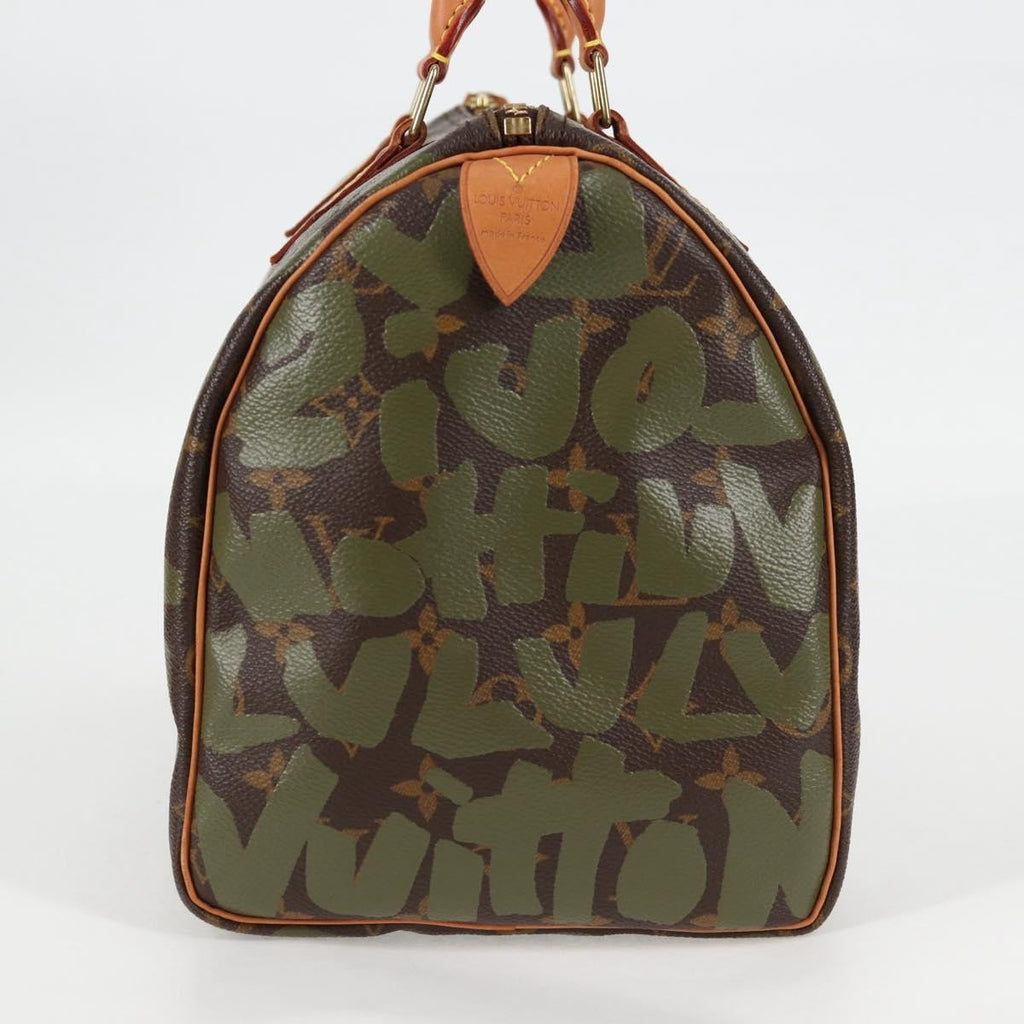Pre-Owned Vintage Speedy 30 Green Graffiti Stephen Sprouse - Authenticated