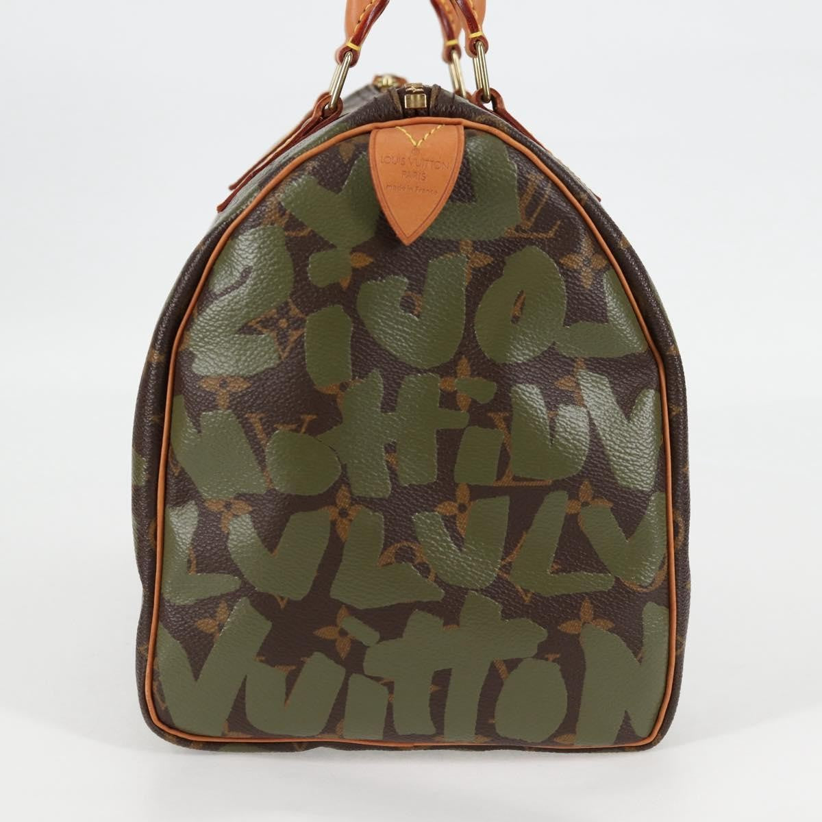 Pre-Owned Vintage Speedy 30 Green Graffiti Stephen Sprouse - Authenticated