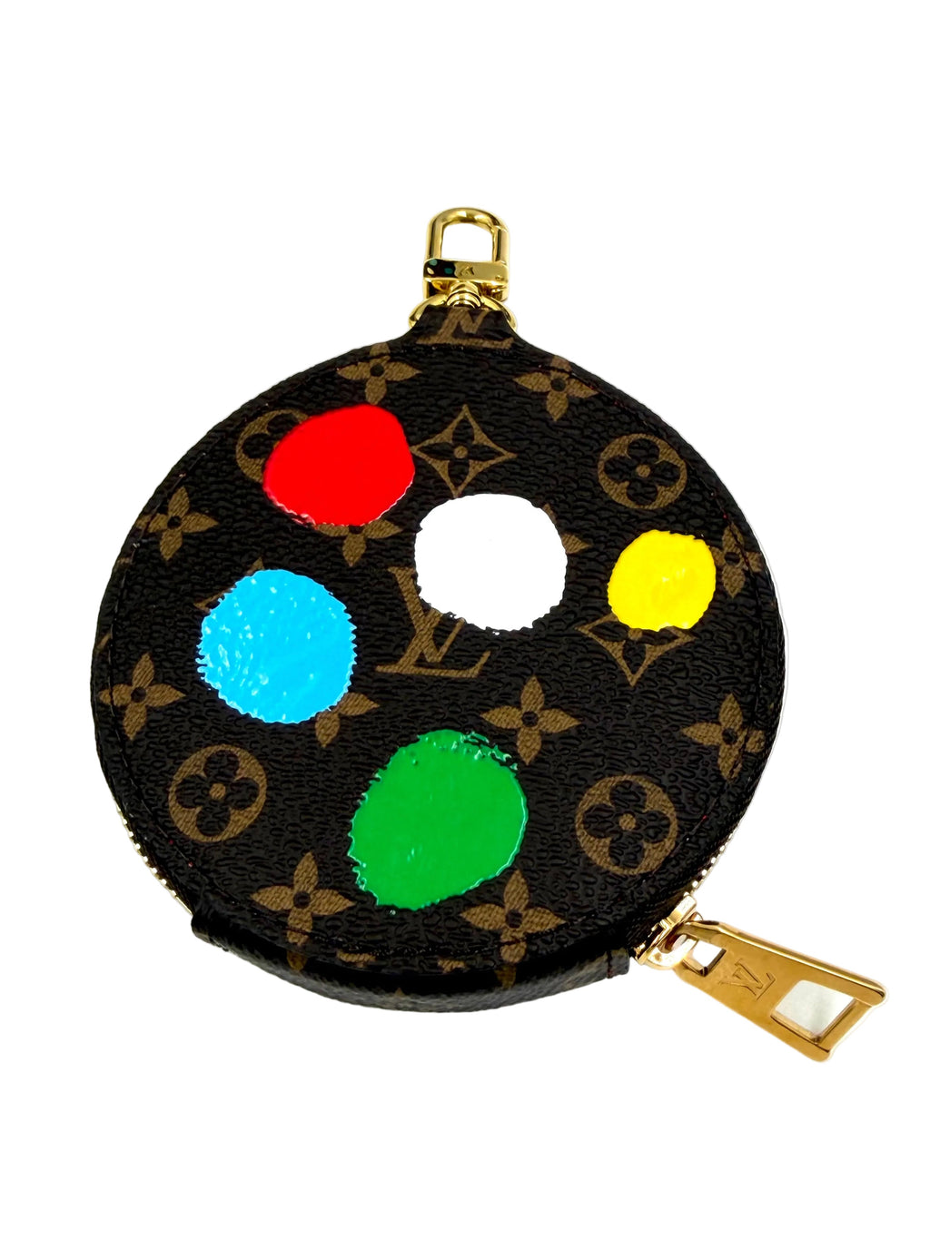 Pre-owned Louis Vuitton x Yayoi Kusama Painted Dots Monogram OnTheGo PM Tote Bag - Authenticated