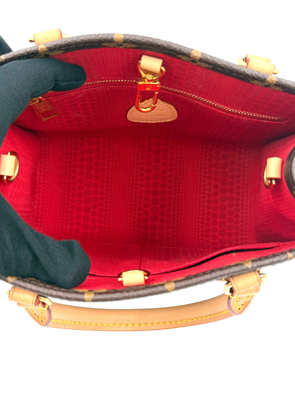 Pre-owned Louis Vuitton x Yayoi Kusama Painted Dots Monogram OnTheGo PM Tote Bag - Authenticated