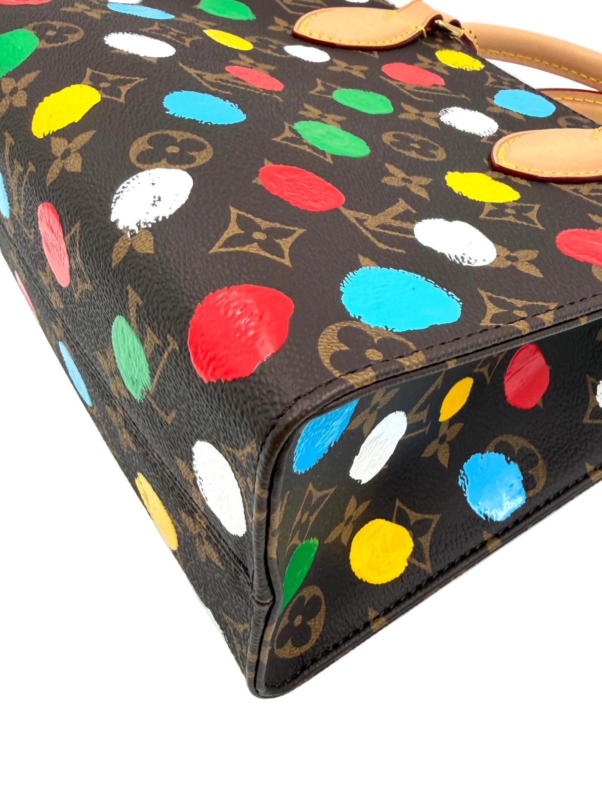 Pre-owned Louis Vuitton x Yayoi Kusama Painted Dots Monogram OnTheGo PM Tote Bag - Authenticated