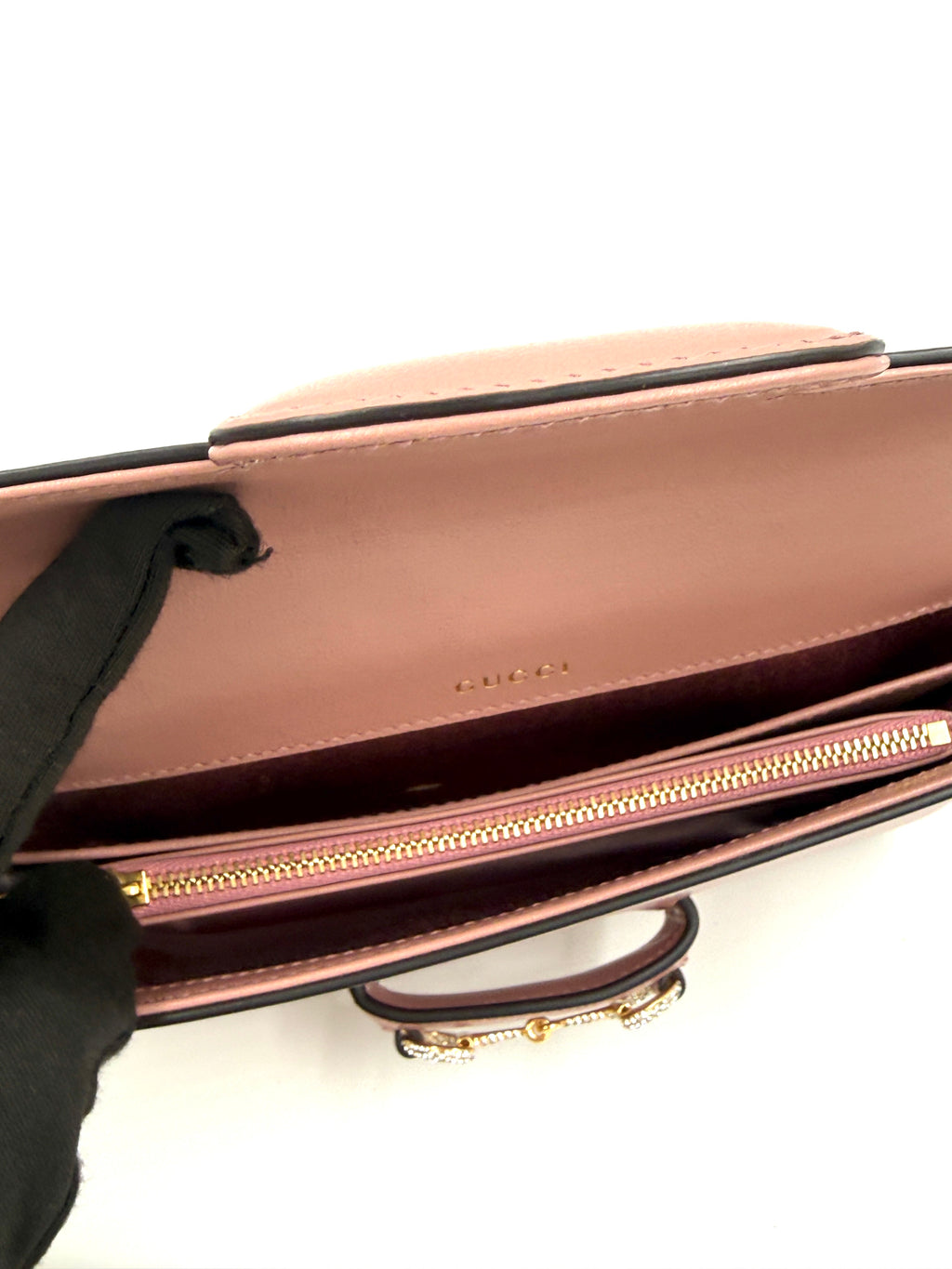 Pre-Owned Gucci Horsebit 1955 Mini Shoulder Bag Dusty Carmine Rose - Authenticated