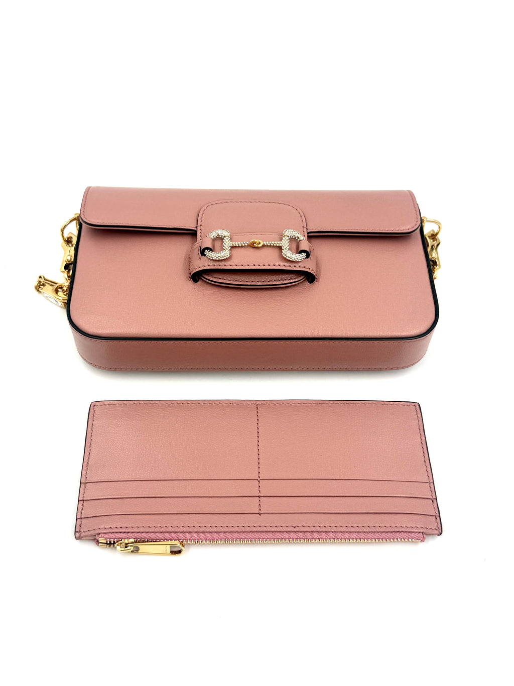 Pre-Owned Gucci Horsebit 1955 Mini Shoulder Bag Dusty Carmine Rose - Authenticated
