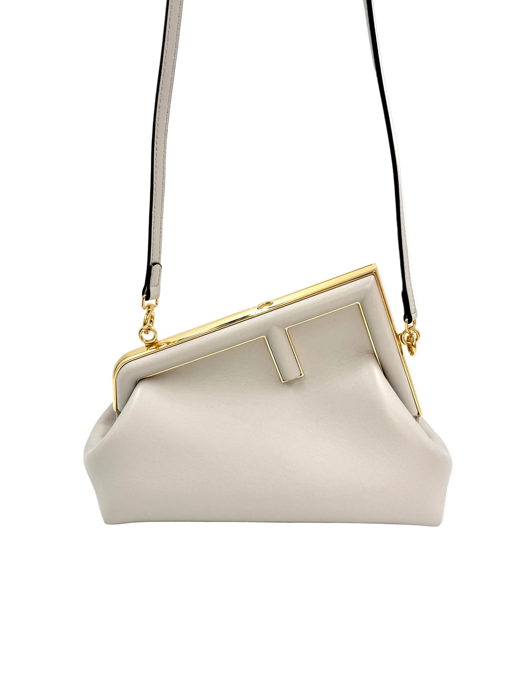 Pre-Owned Fendi First Bag 2-Way Clutch Shoulder Bag Like New - Authenticated