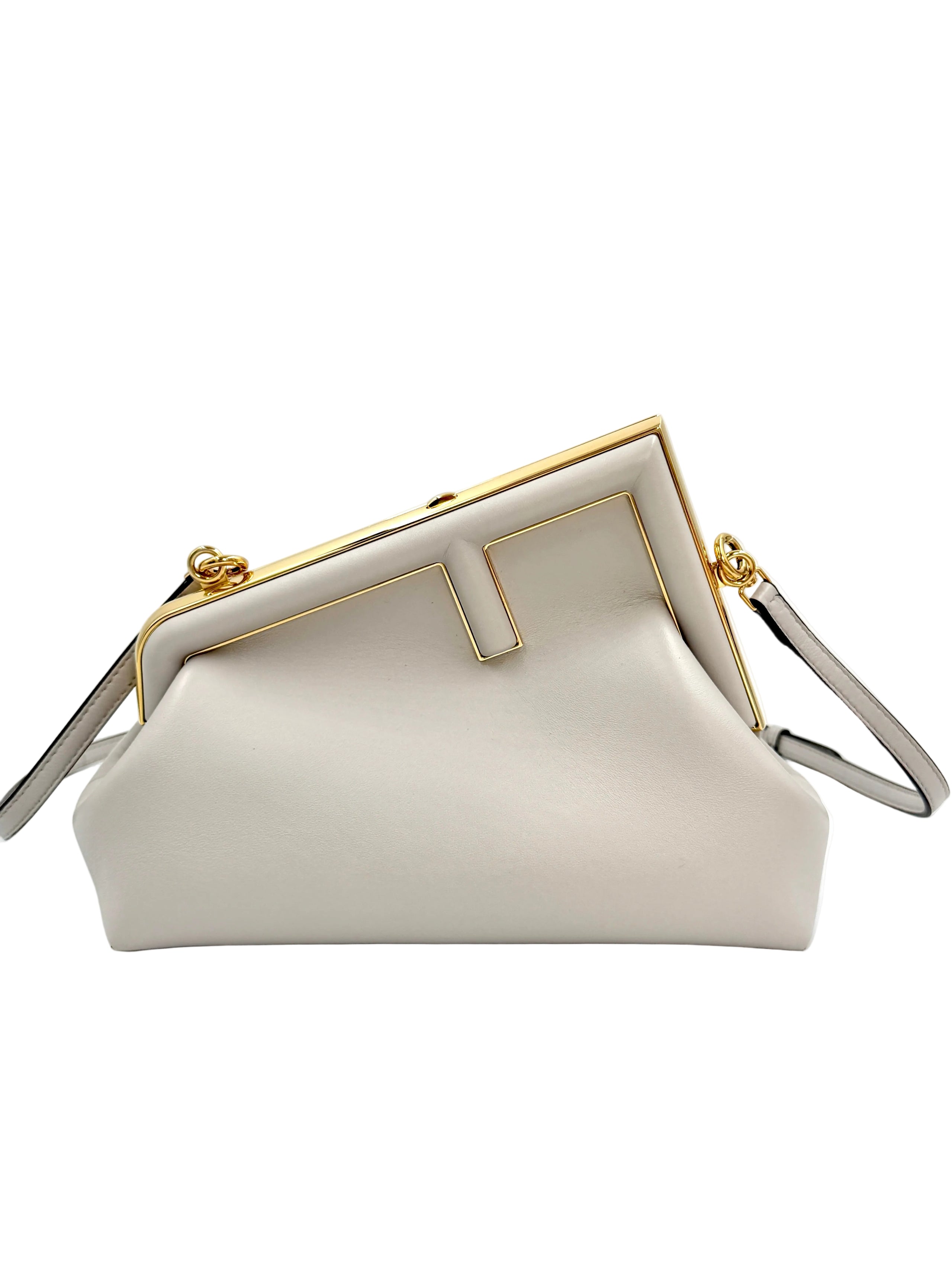 Pre-Owned Fendi First Bag 2-Way Clutch Shoulder Bag Like New - Authenticated