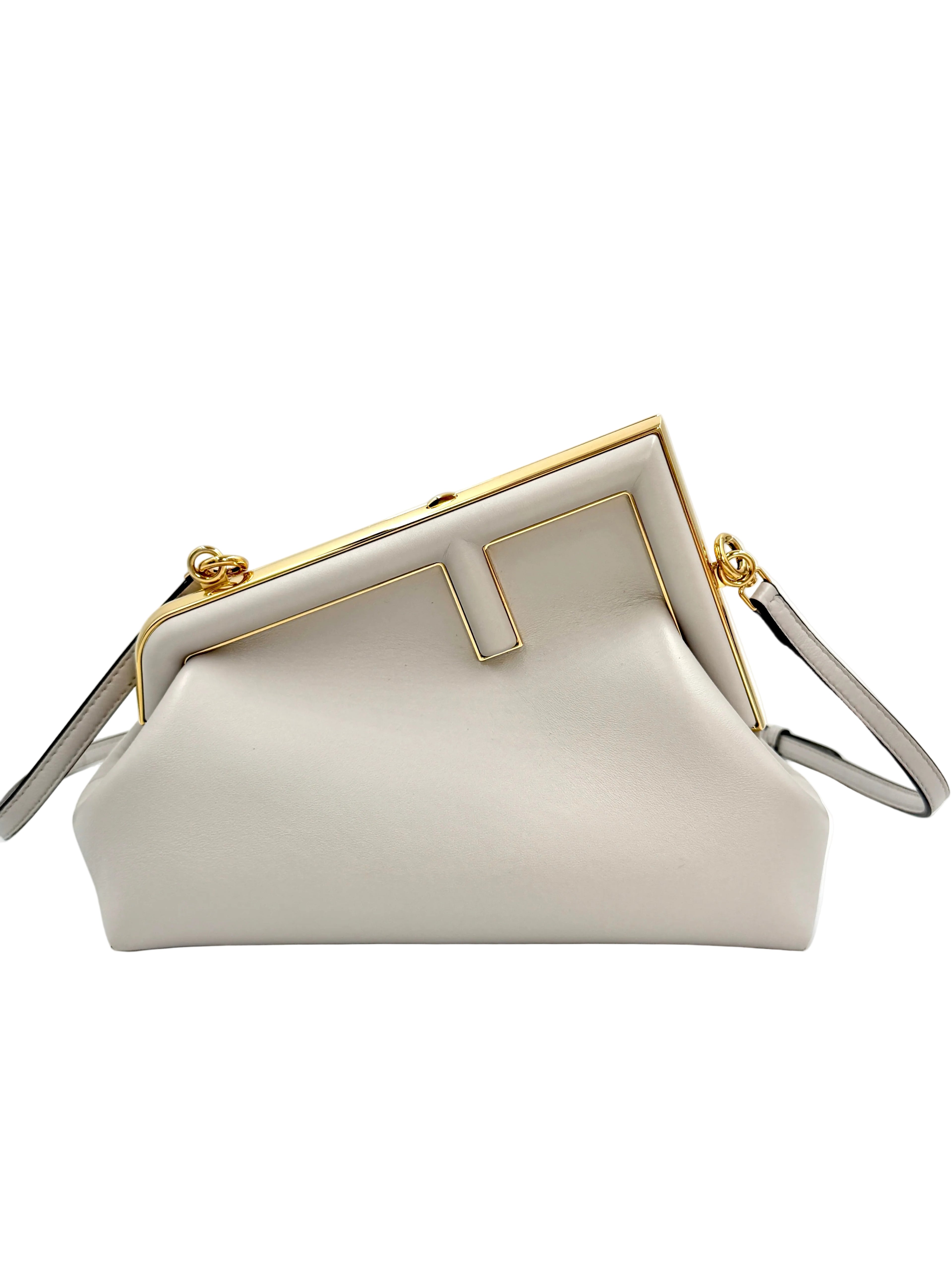 Pre-Owned Fendi First Bag 2-Way Clutch Shoulder Bag Like New - Authenticated