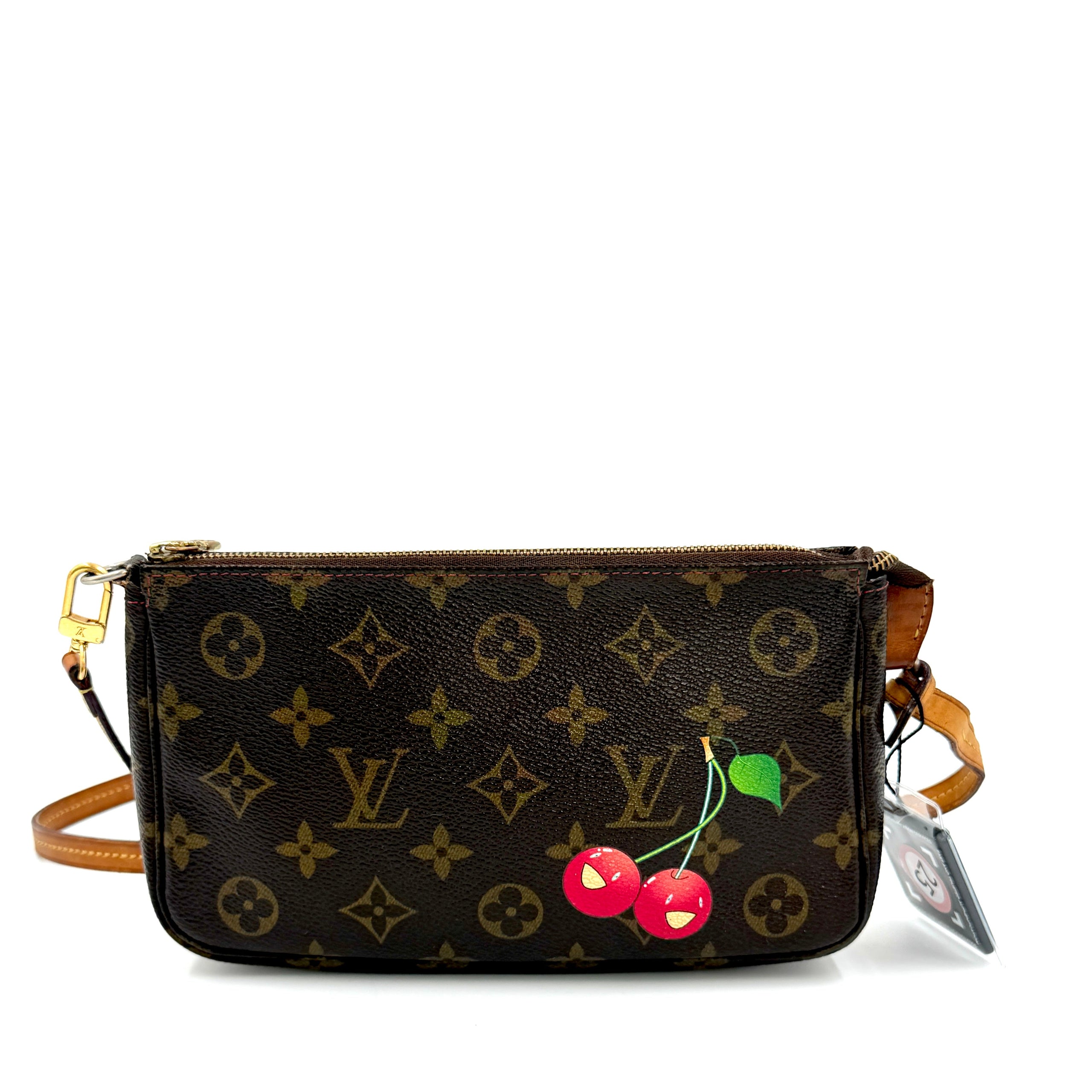 Pre-owned Vintage Louis Vuitton x Murakami Cherry Pochette Accessories Bag - Authenticated