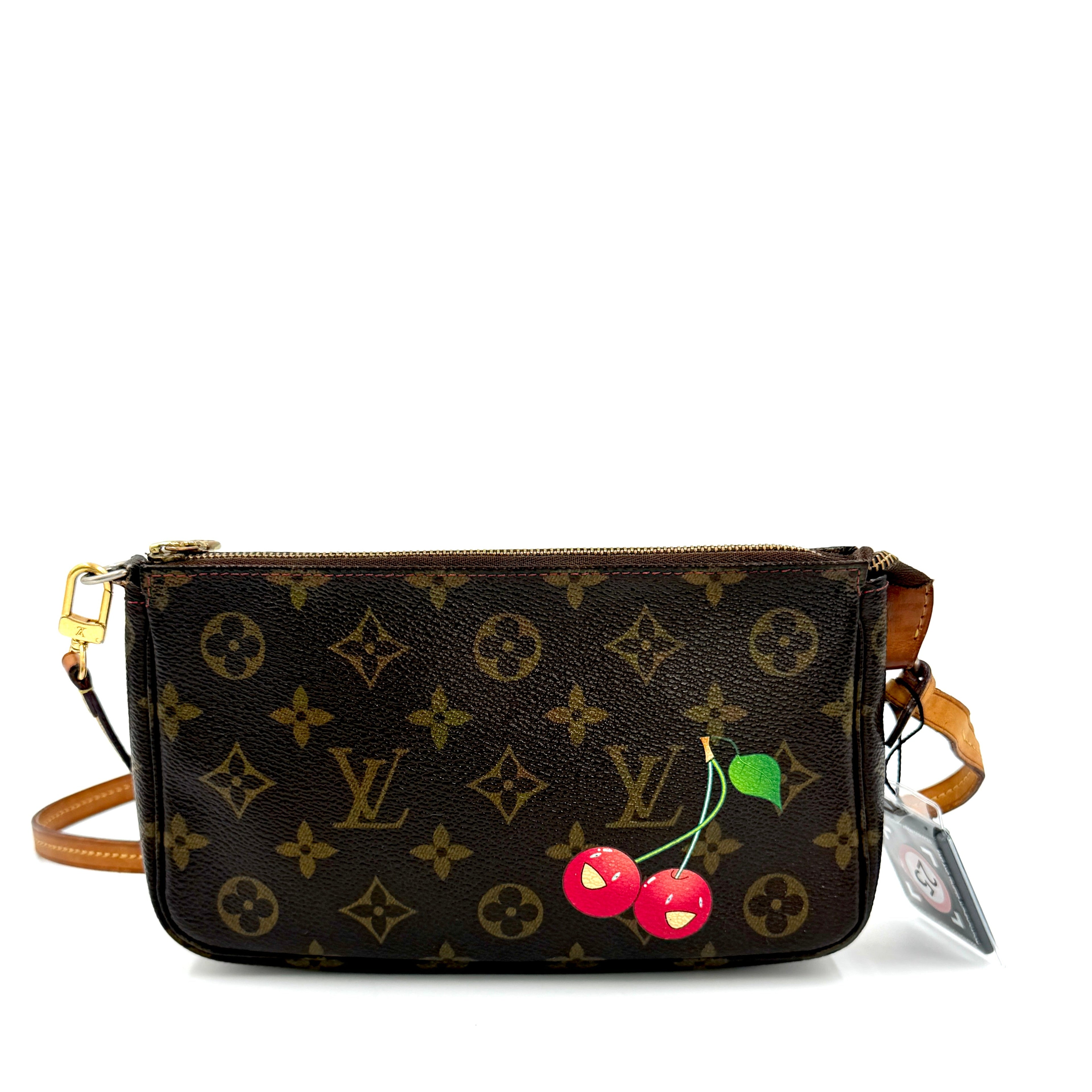 Pre-owned Vintage Louis Vuitton x Murakami Cherry Pochette Accessories Bag - Authenticated