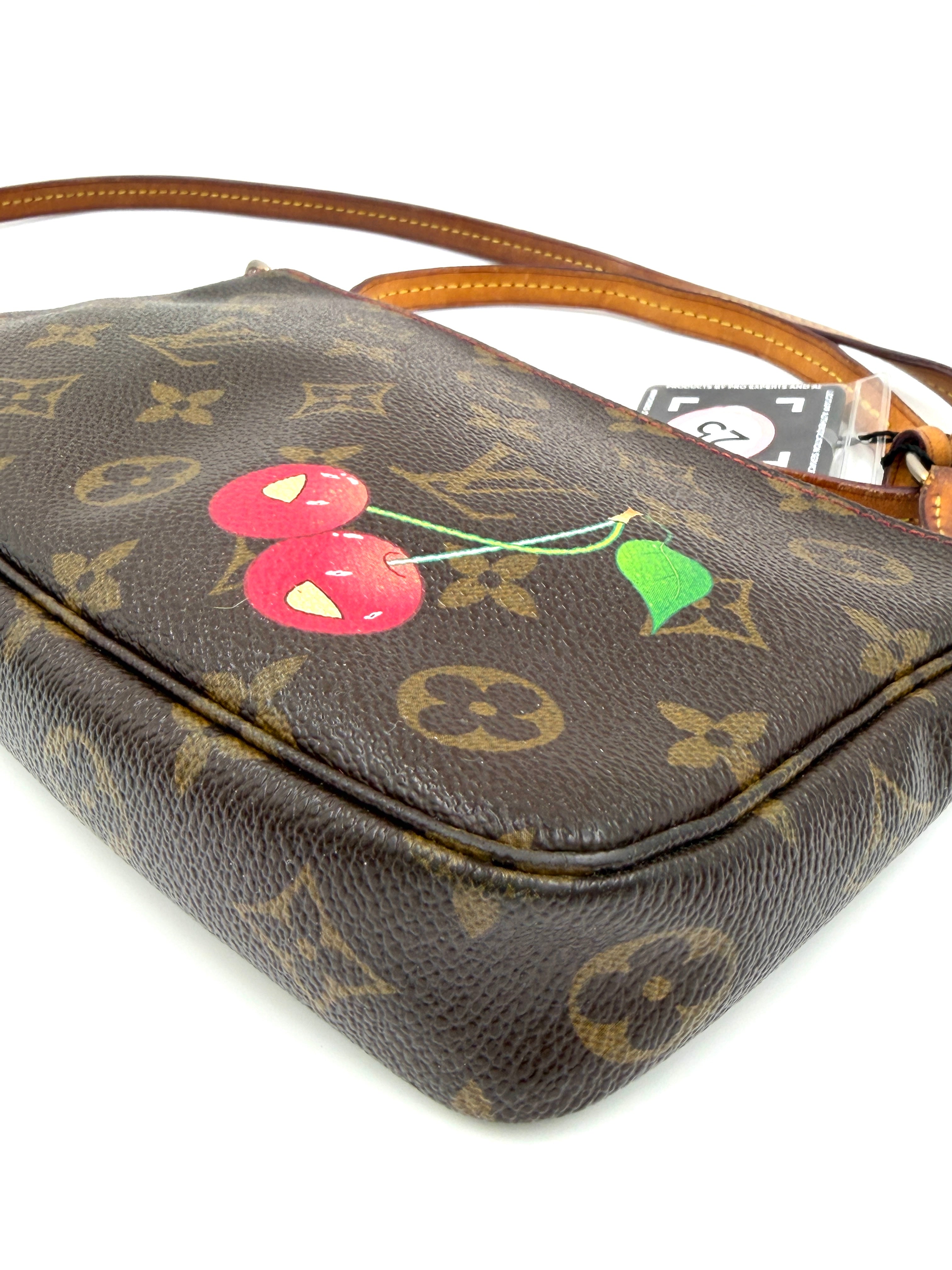 Pre-owned Vintage Louis Vuitton x Murakami Cherry Pochette Accessories Bag - Authenticated