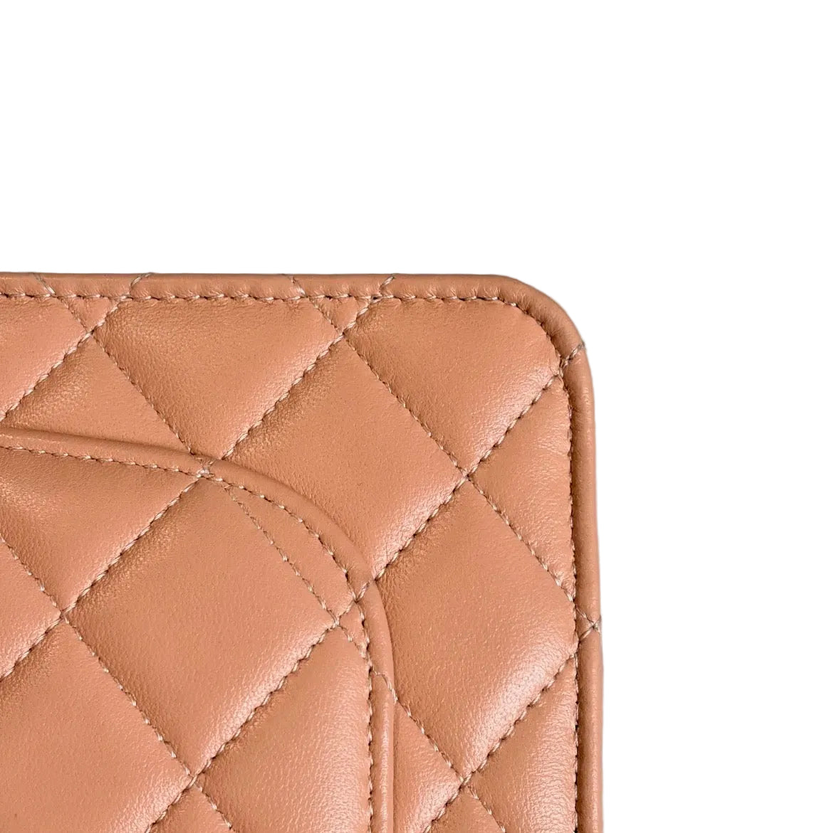 Pre-owned Chanel Mini Matelasse 17 Milk Tea Beige Lambskin Flap Bag - Authenticated