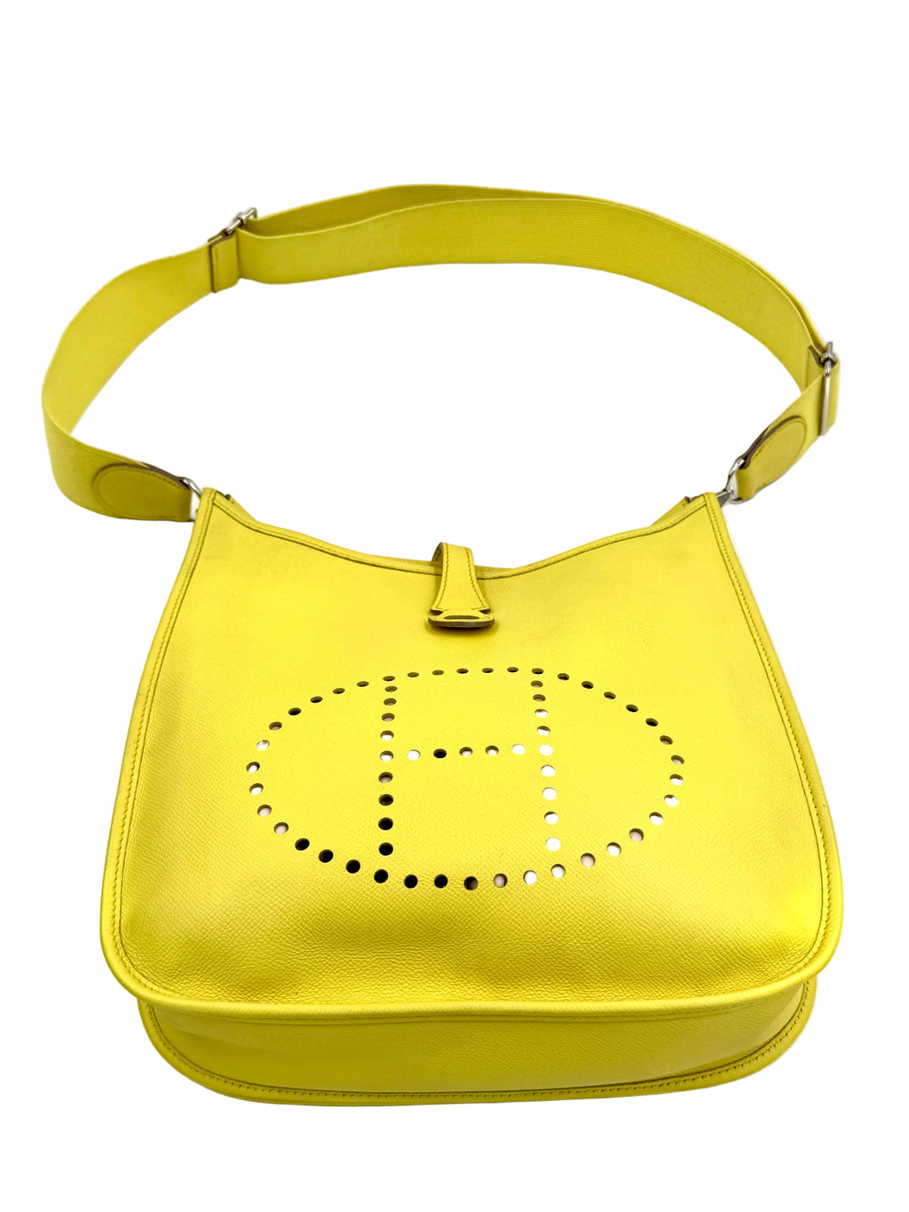Pre-owned 2011 Hermès Yellow Epsom Evelyne III 33 Crossbody Bag - Authenticated