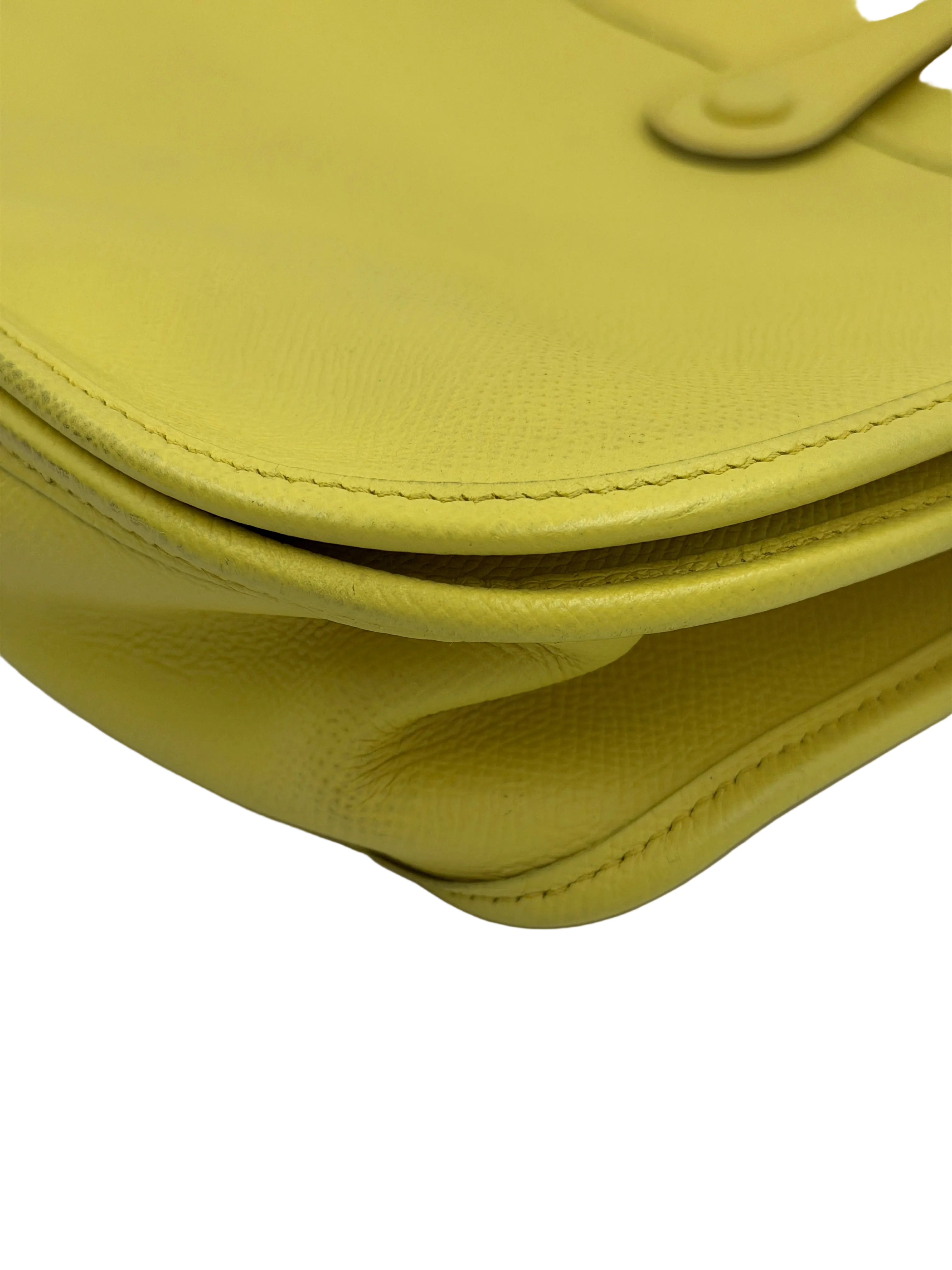Pre-owned 2011 Hermès Yellow Epsom Evelyne III 33 Crossbody Bag - Authenticated