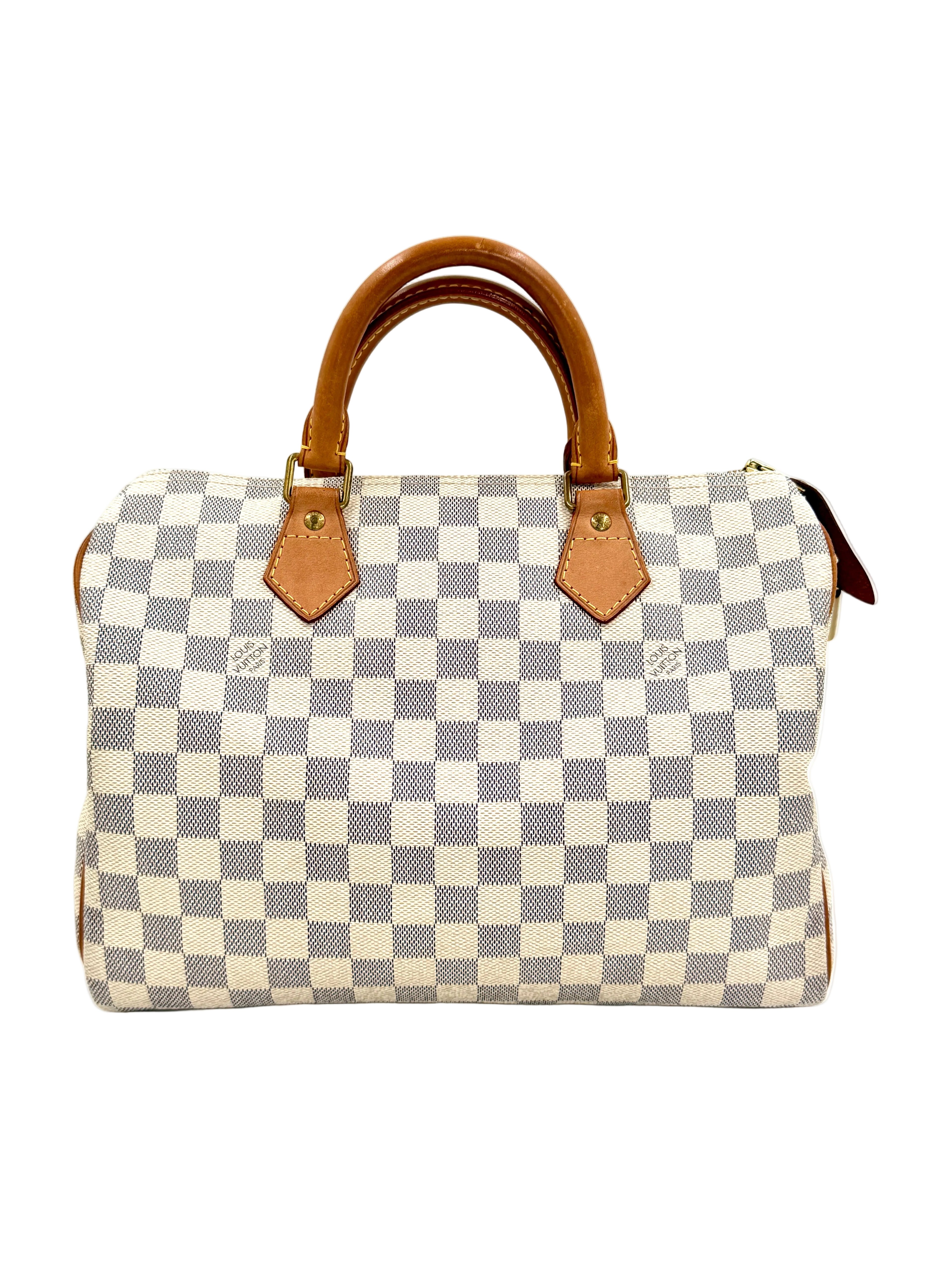 Pre-Owned Louis Vuitton Damier Azur Coated Canvas Speedy 30 - Authenticated