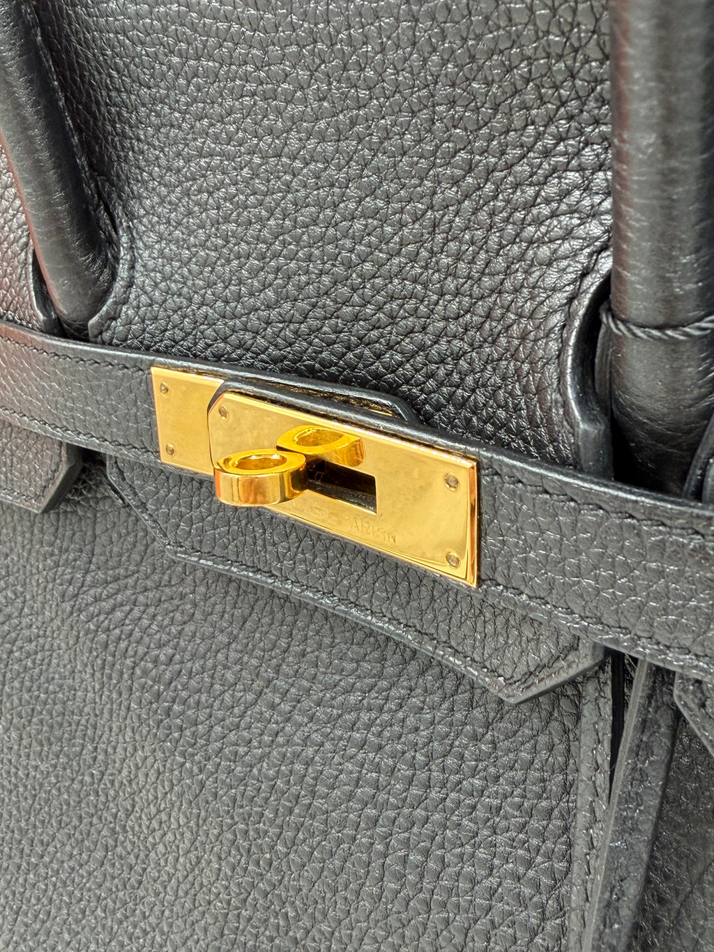 Pre-owned Hermès Birkin 35 Noir Togo Leather Gold Hardware - Authenticated