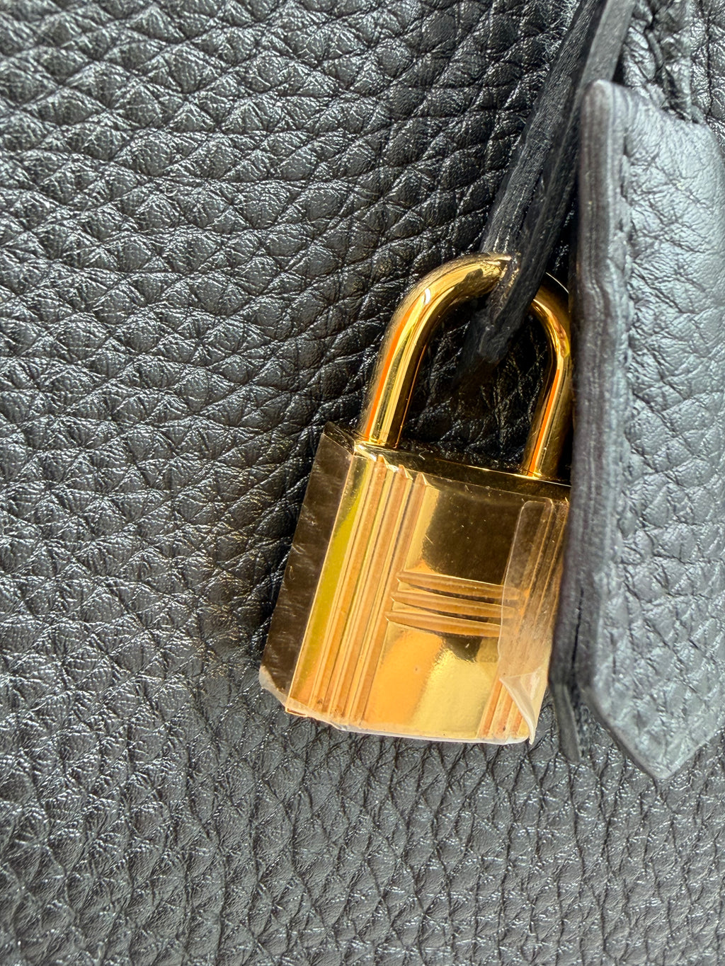 Pre-owned Hermès Birkin 35 Noir Togo Leather Gold Hardware - Authenticated