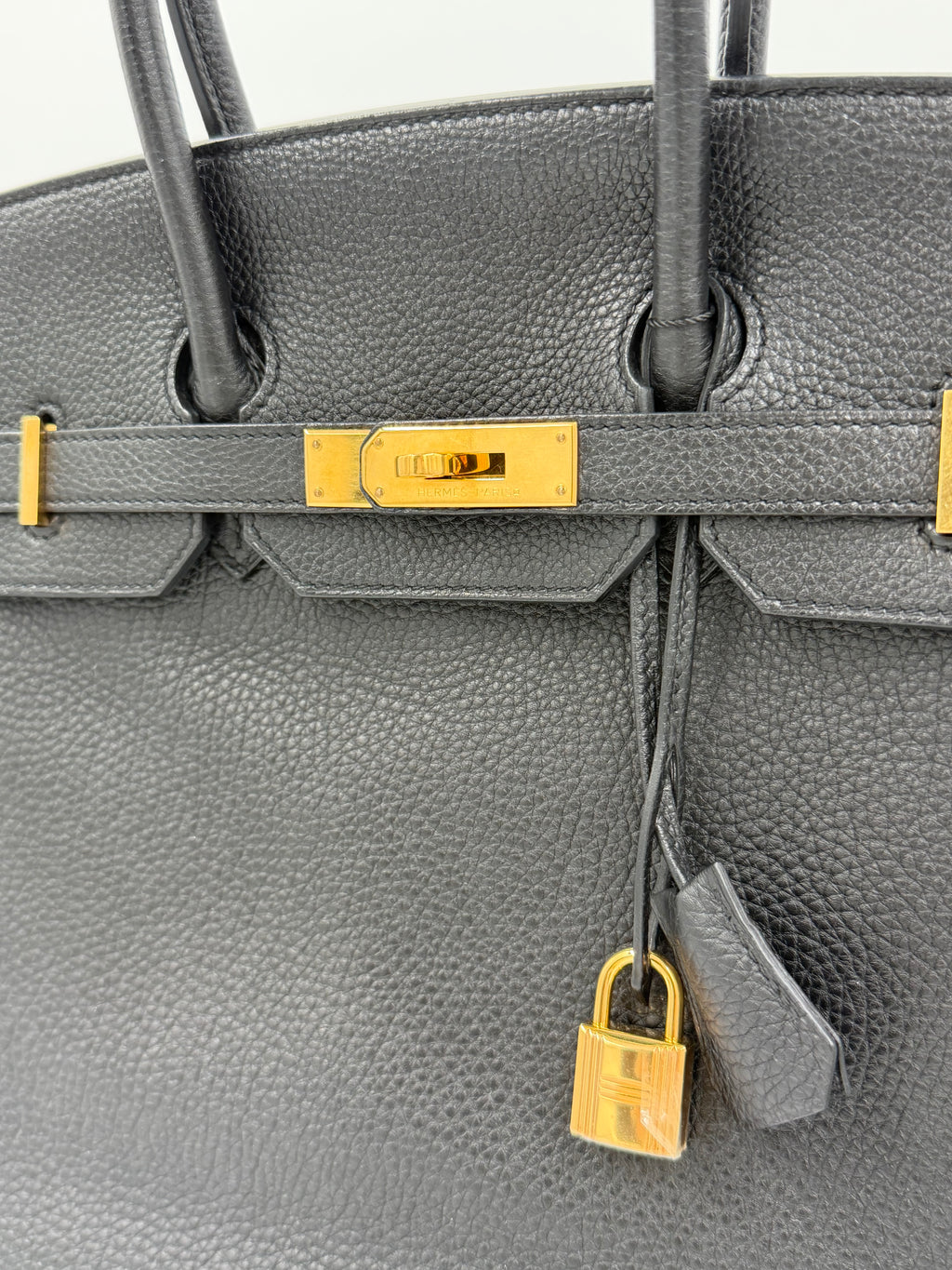 Pre-owned Hermès Birkin 35 Noir Togo Leather Gold Hardware - Authenticated
