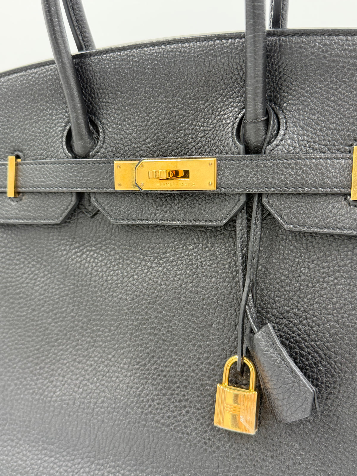 Pre-owned Hermès Birkin 35 Noir Togo Leather Gold Hardware - Authenticated