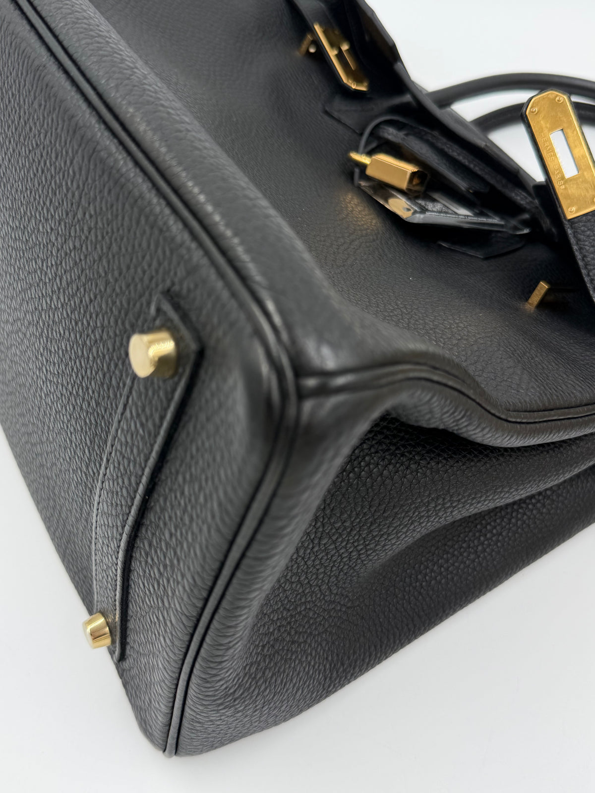 Pre-owned Hermès Birkin 35 Noir Togo Leather Gold Hardware - Authenticated