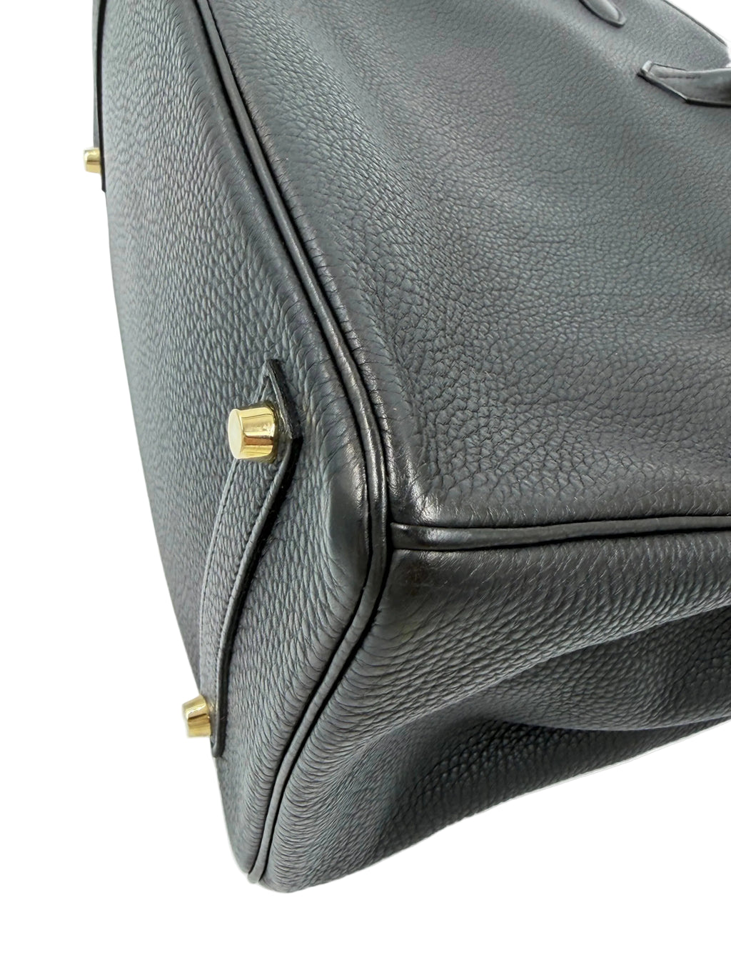 Pre-owned Hermès Birkin 35 Noir Togo Leather Gold Hardware - Authenticated