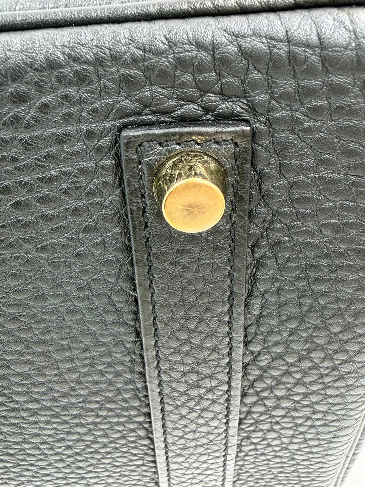 Pre-owned Hermès Birkin 35 Noir Togo Leather Gold Hardware - Authenticated