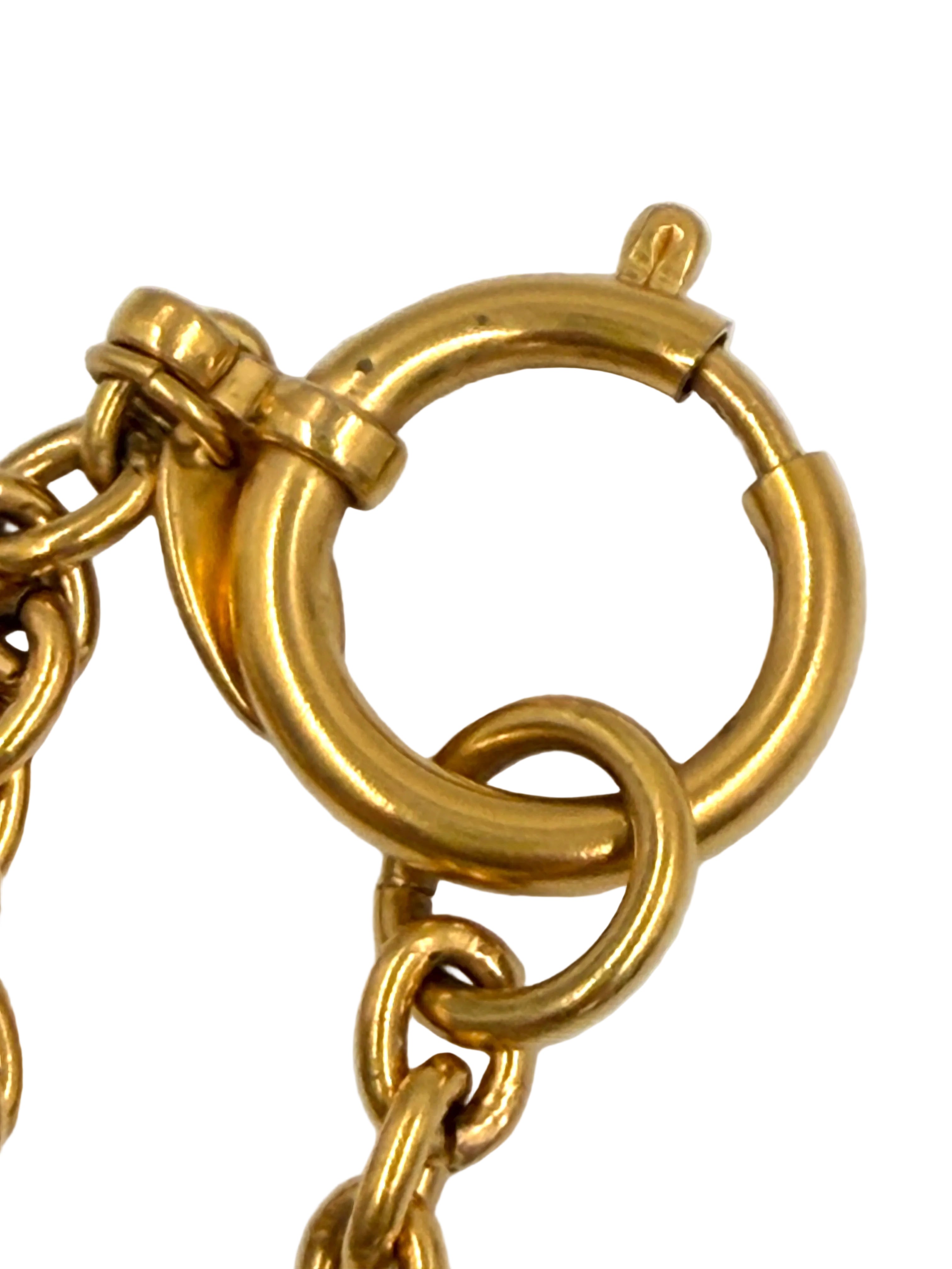 Pre-owned Chanel Gold CC Sunburst Necklace, 24K Gold Plated - Authenticated